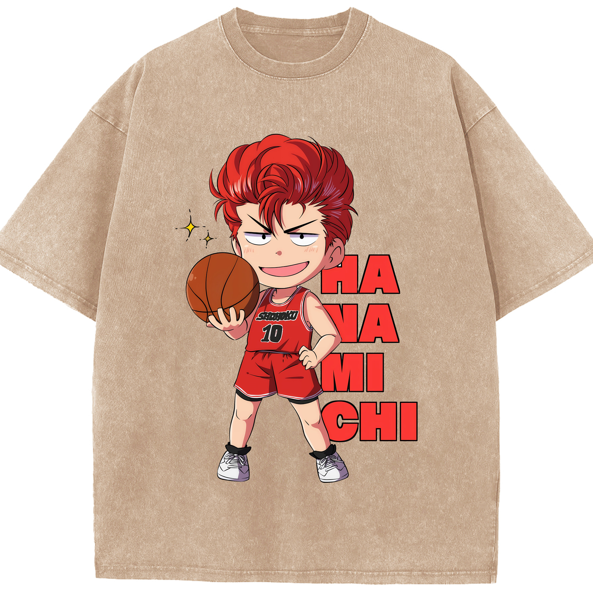 （画像用） SLAM DUNK／スラムダンク 綿100% ヴィンテージ風 半袖Tシャツ（フロントプリント）