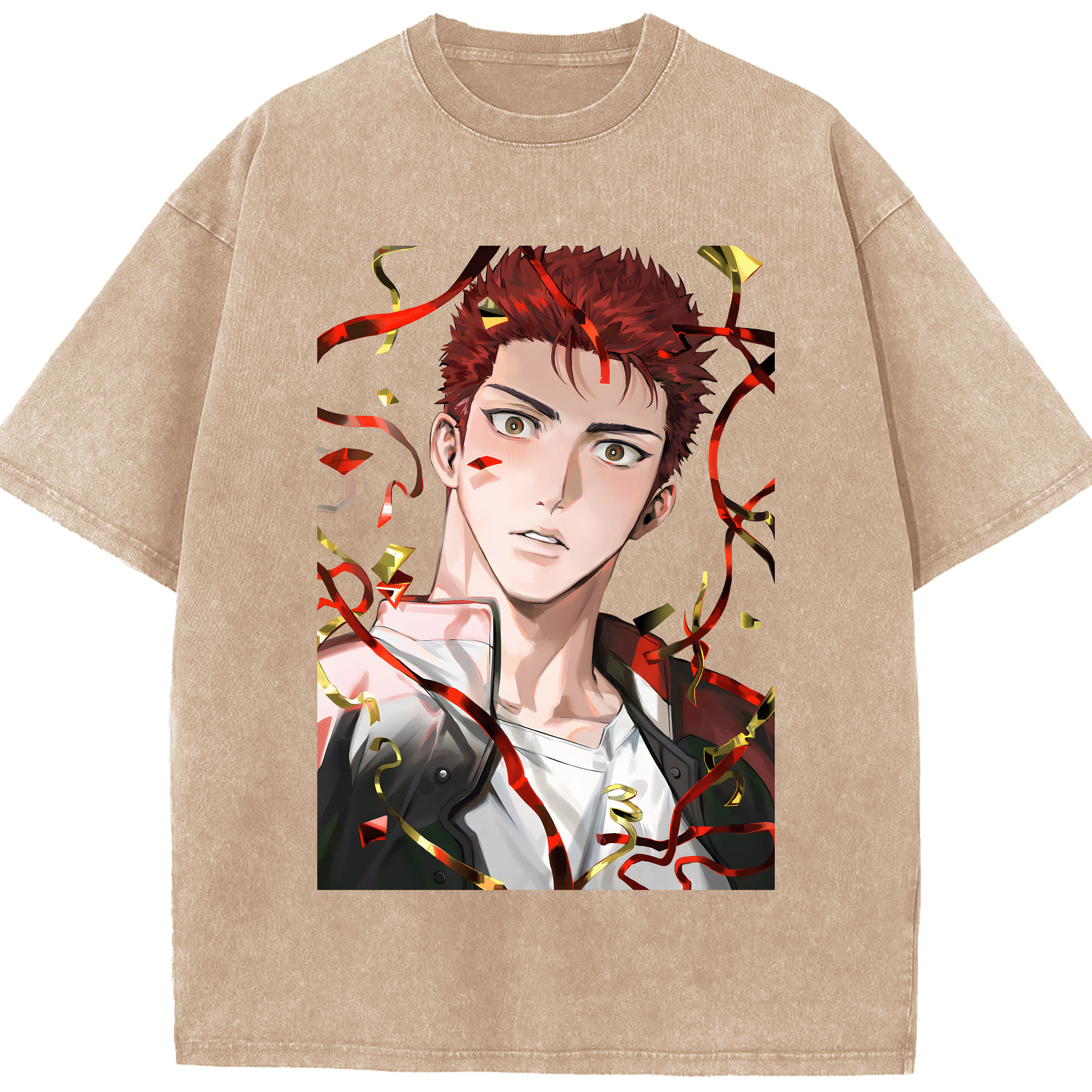 （画像用） SLAM DUNK／スラムダンク 綿100% ヴィンテージ風 半袖Tシャツ（フロントプリント）