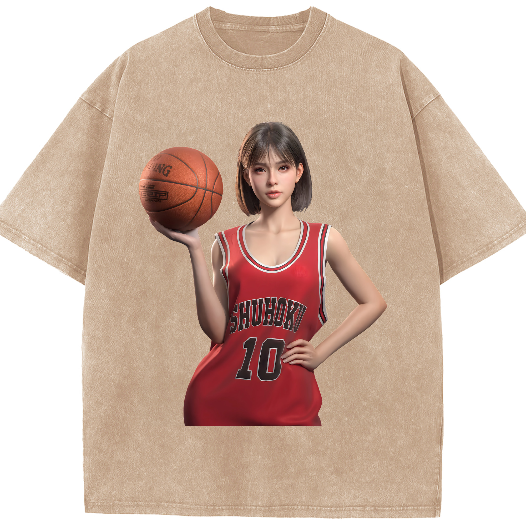 （画像用） SLAM DUNK／スラムダンク 綿100% ヴィンテージ風 半袖Tシャツ（フロントプリント）