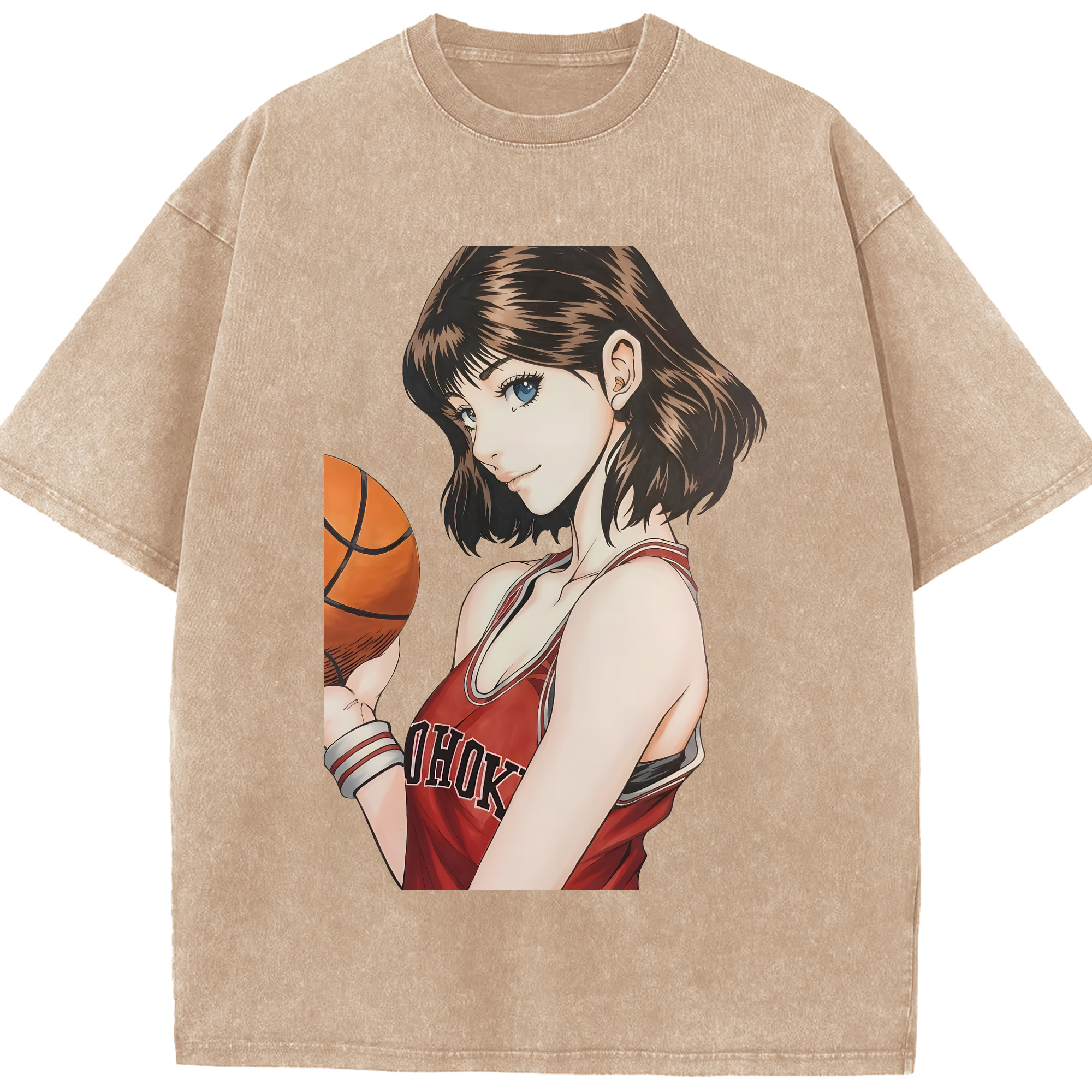 （画像用） SLAM DUNK／スラムダンク 綿100% ヴィンテージ風 半袖Tシャツ（フロントプリント）
