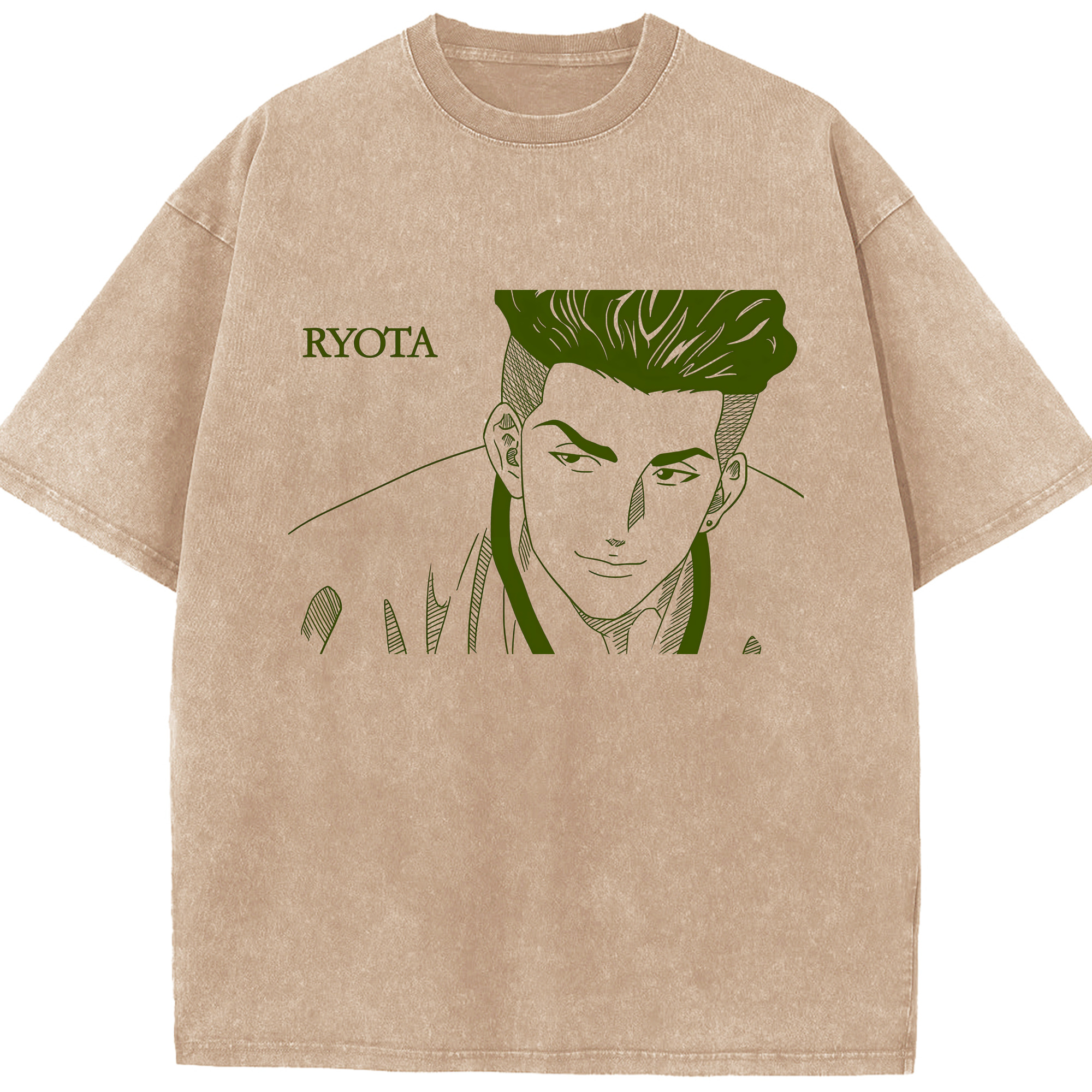 （画像用） SLAM DUNK／スラムダンク 綿100% ヴィンテージ風 半袖Tシャツ（フロントプリント）
