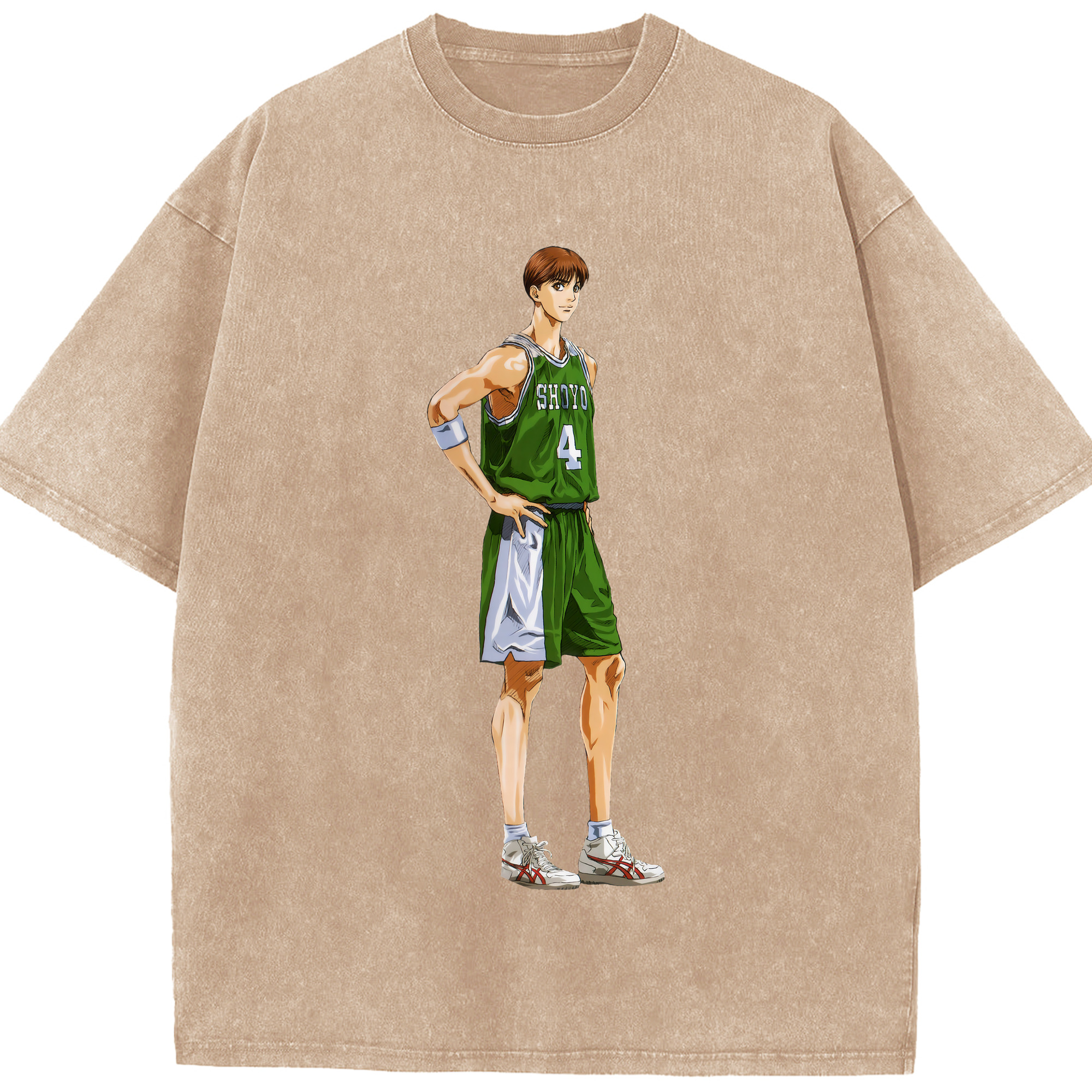 （画像用） SLAM DUNK／スラムダンク 綿100% ヴィンテージ風 半袖Tシャツ（フロントプリント）