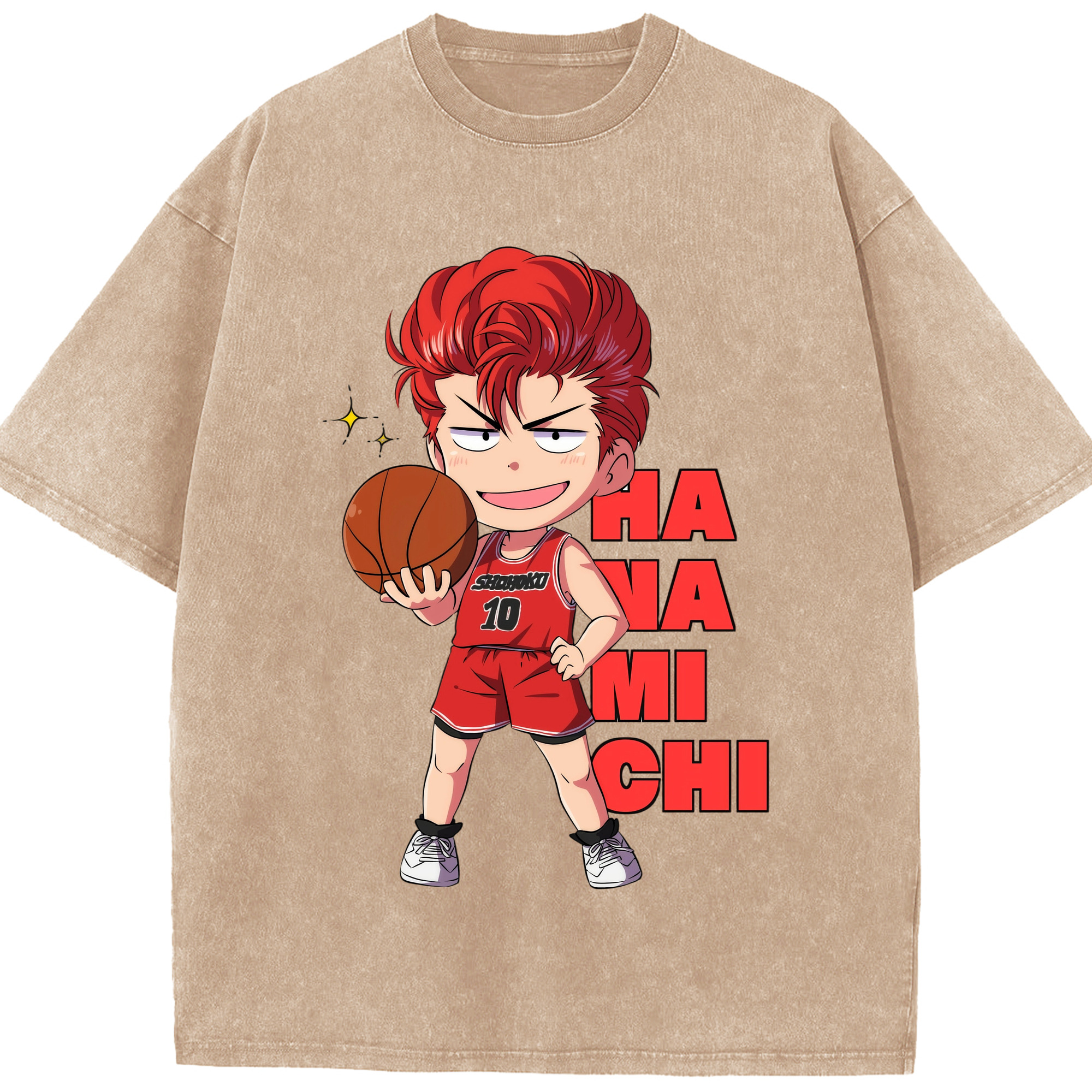 （画像用） SLAM DUNK／スラムダンク 綿100% ヴィンテージ風 半袖Tシャツ（フロントプリント）