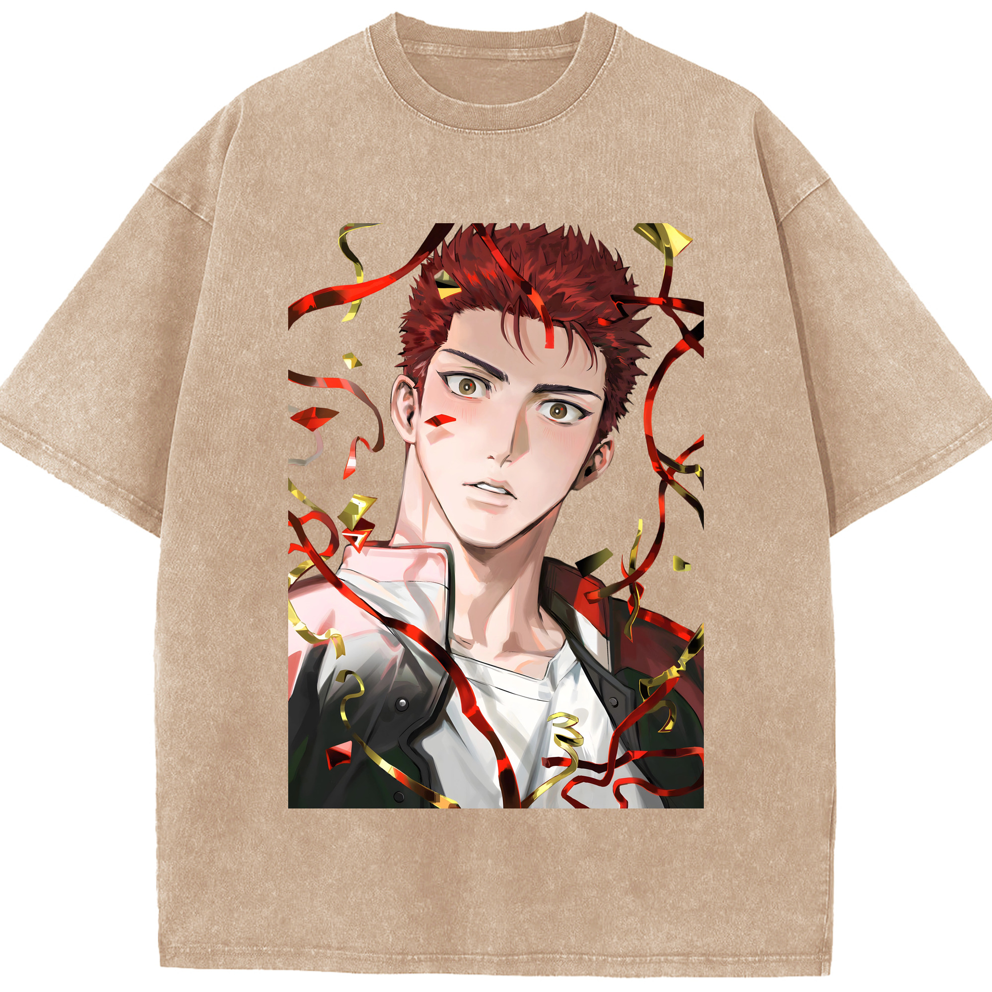 （画像用） SLAM DUNK／スラムダンク 綿100% ヴィンテージ風 半袖Tシャツ（フロントプリント）