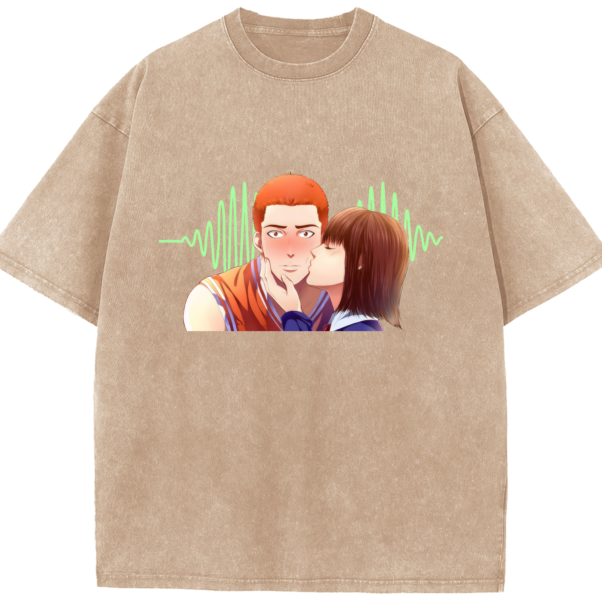 （画像用） SLAM DUNK／スラムダンク 綿100% ヴィンテージ風 半袖Tシャツ（フロントプリント）
