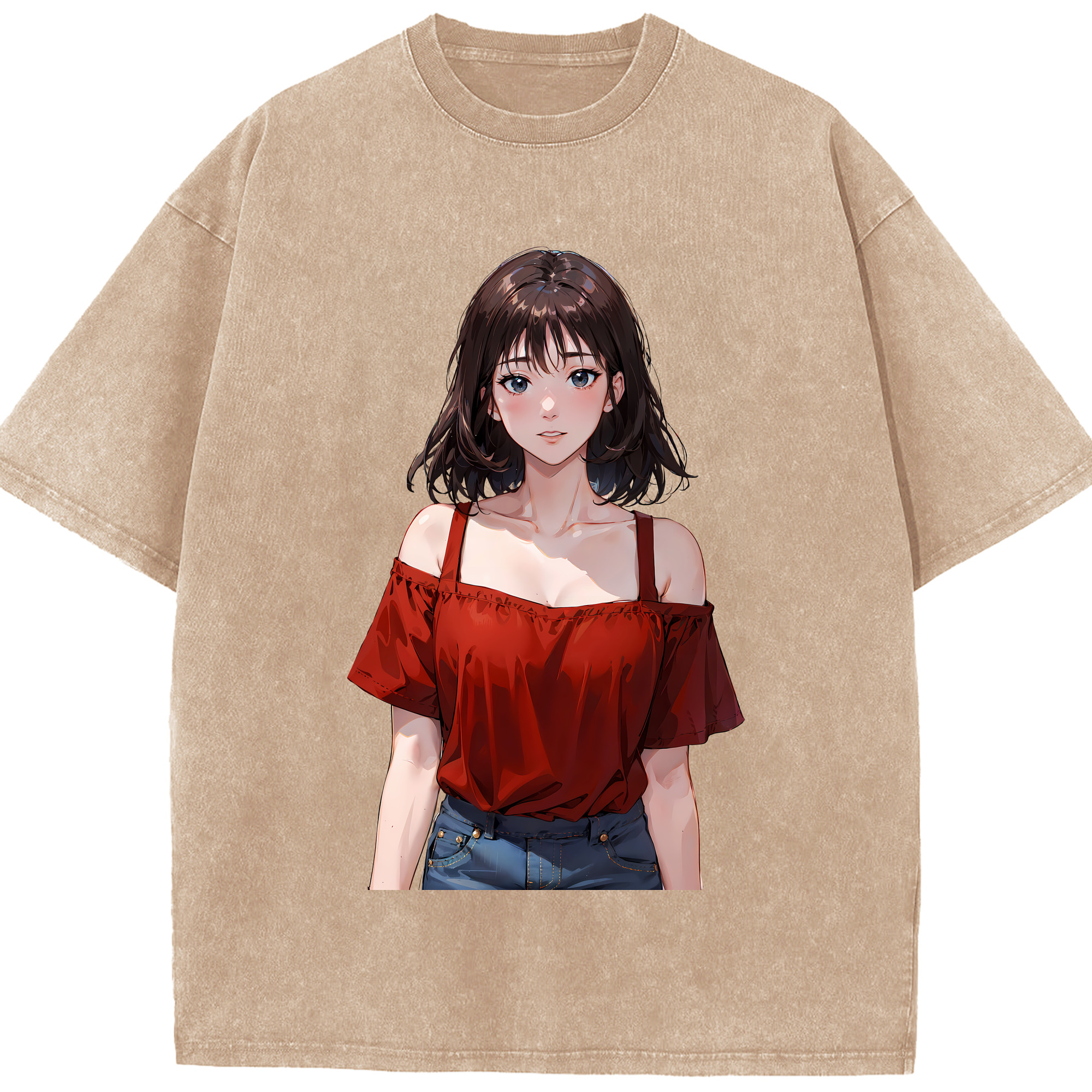 （画像用） SLAM DUNK／スラムダンク 綿100% ヴィンテージ風 半袖Tシャツ（フロントプリント）