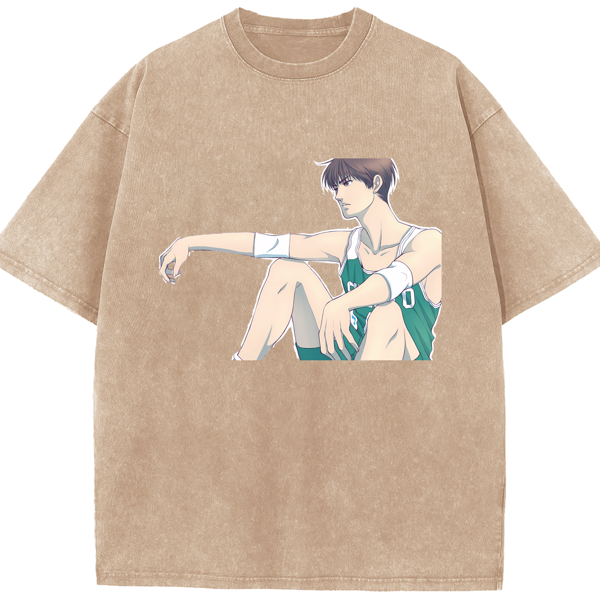 （画像用） SLAM DUNK／スラムダンク 綿100% ヴィンテージ風 半袖Tシャツ（フロントプリント）