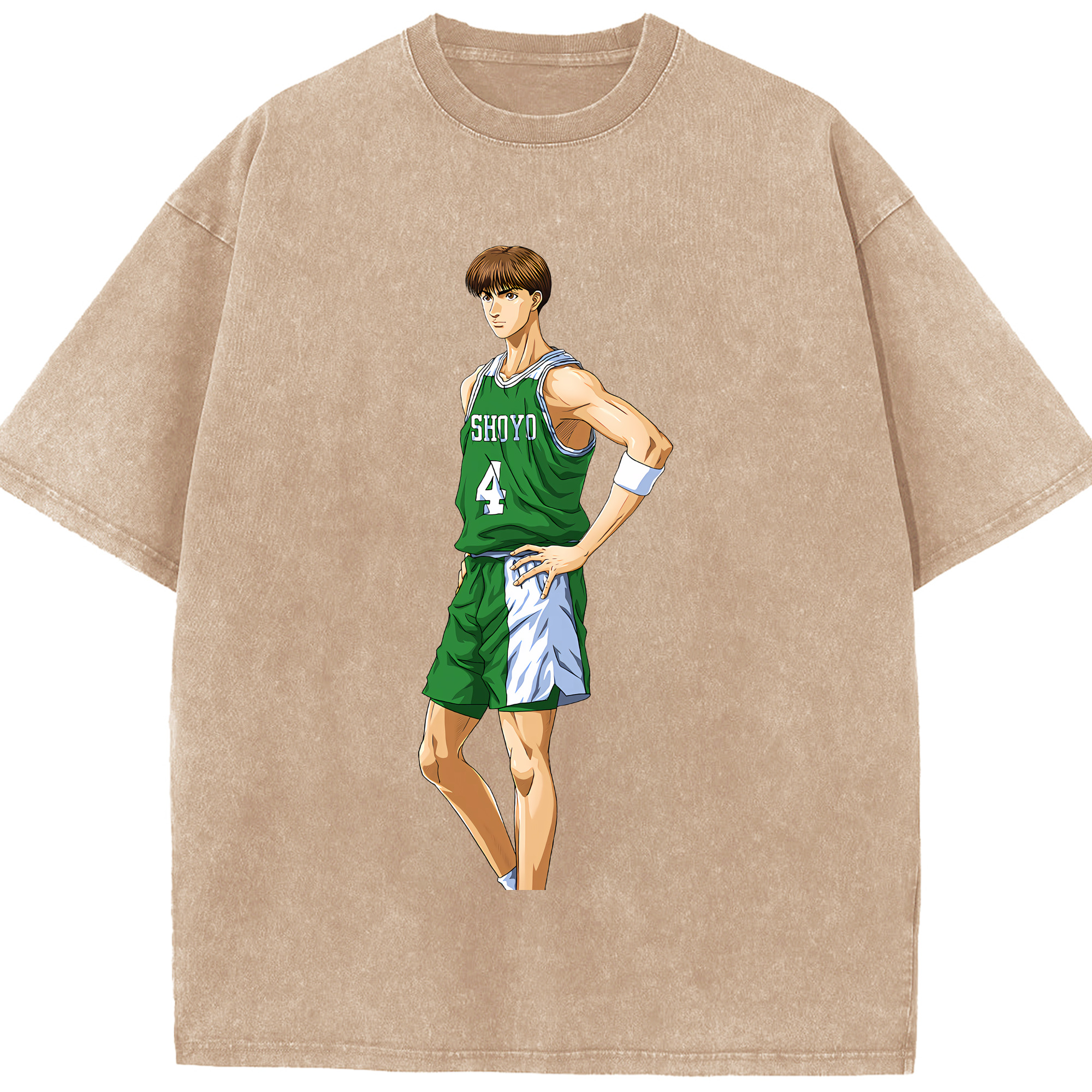 （画像用） SLAM DUNK／スラムダンク 綿100% ヴィンテージ風 半袖Tシャツ（フロントプリント）