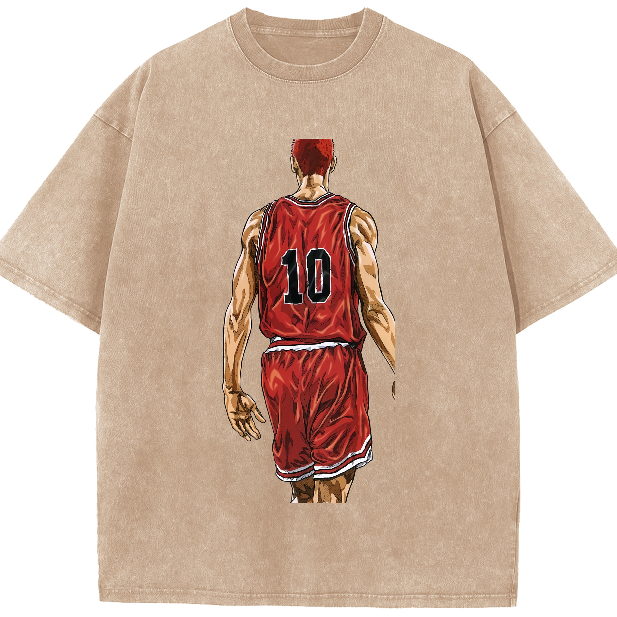 （画像用） SLAM DUNK／スラムダンク 綿100% ヴィンテージ風 半袖Tシャツ（フロントプリント）