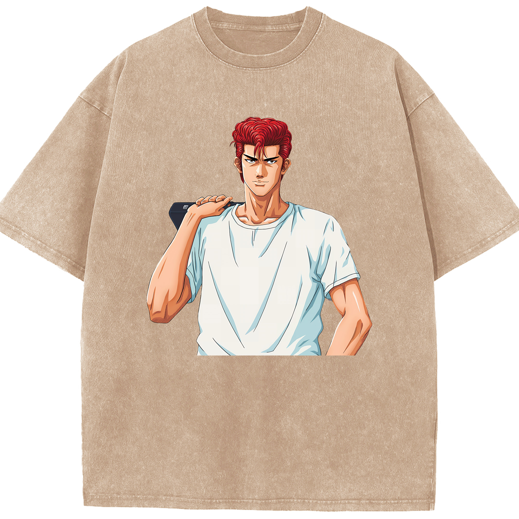 （画像用） SLAM DUNK／スラムダンク 綿100% ヴィンテージ風 半袖Tシャツ（フロントプリント）