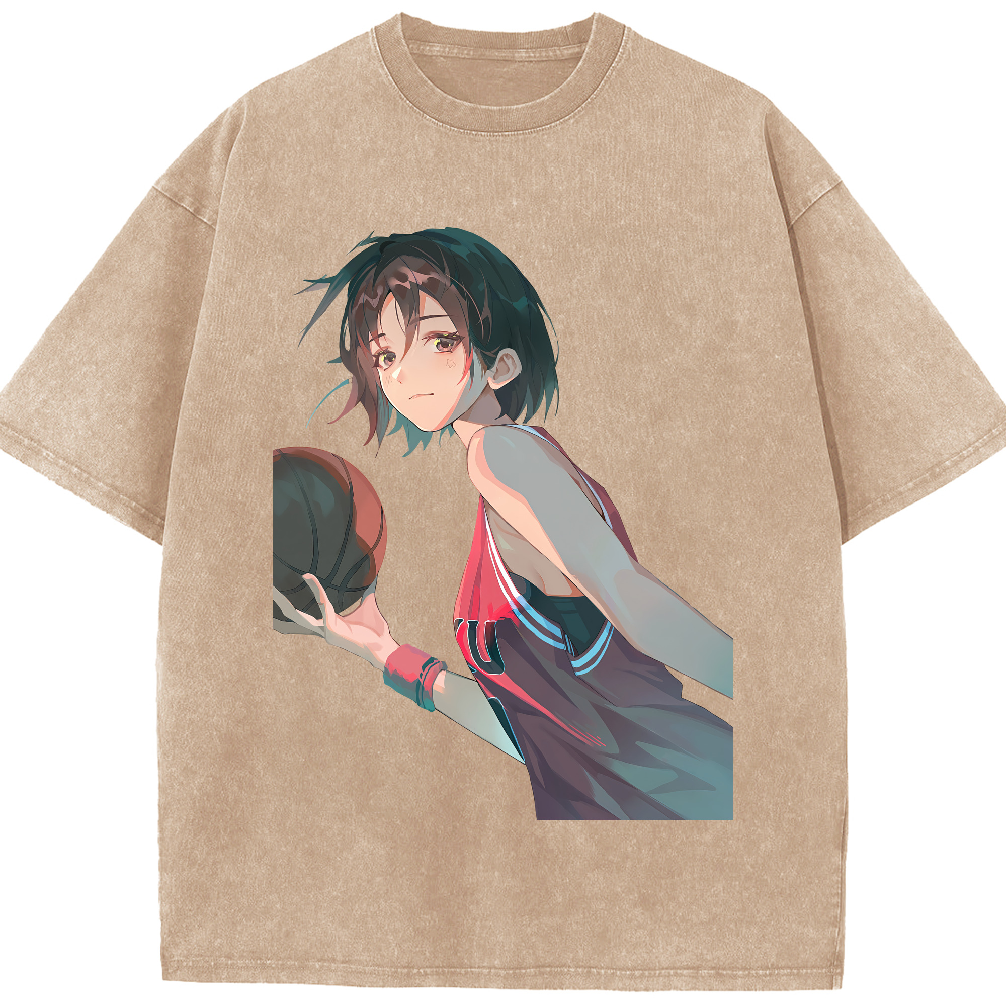 （画像用） SLAM DUNK／スラムダンク 綿100% ヴィンテージ風 半袖Tシャツ（フロントプリント）