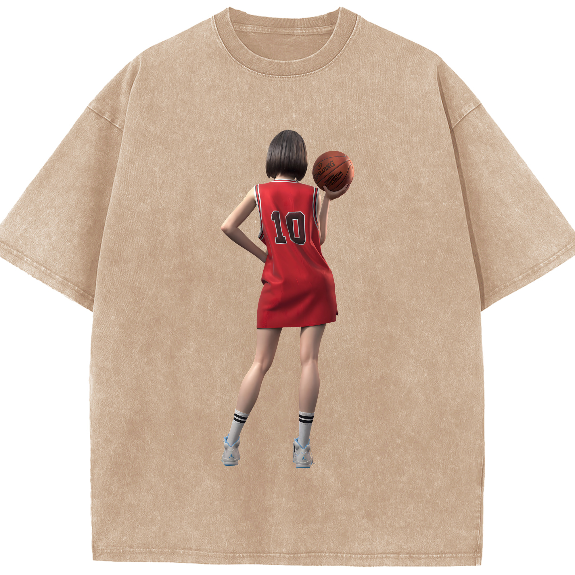 （画像用） SLAM DUNK／スラムダンク 綿100% ヴィンテージ風 半袖Tシャツ（フロントプリント）