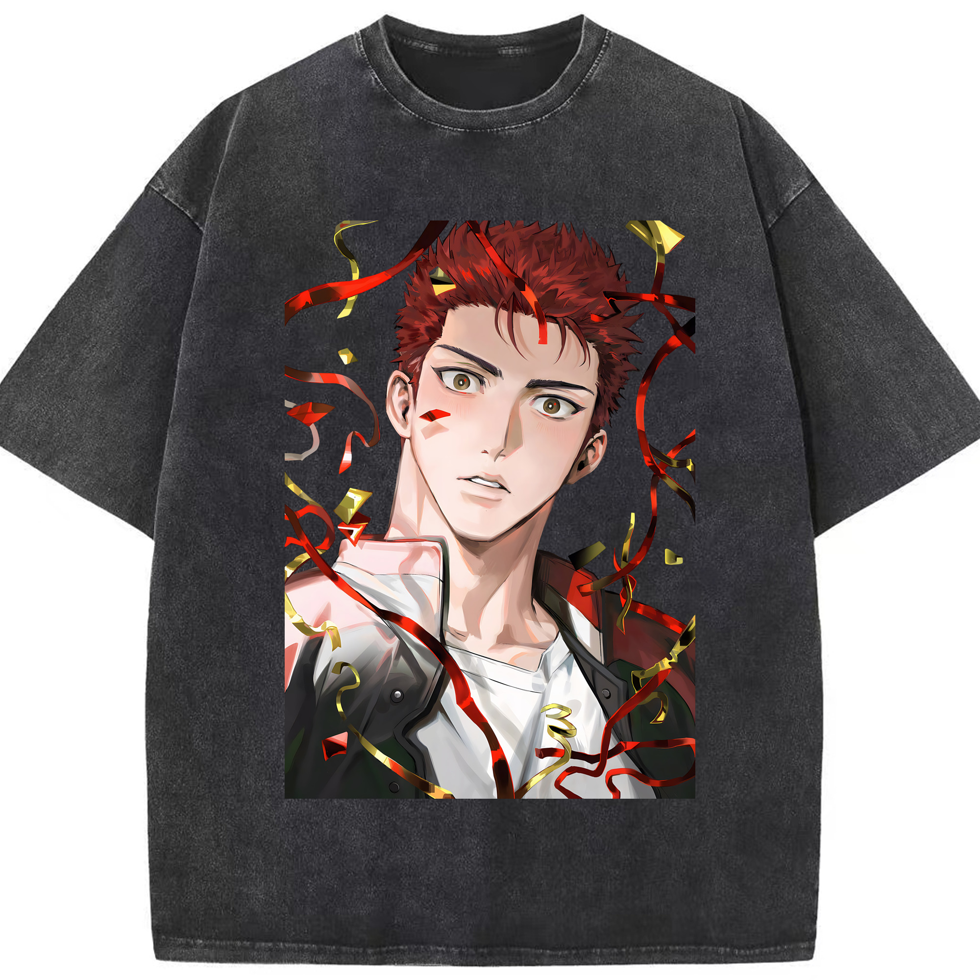 （画像用） SLAM DUNK／スラムダンク 綿100% ヴィンテージ風 半袖Tシャツ（フロントプリント）