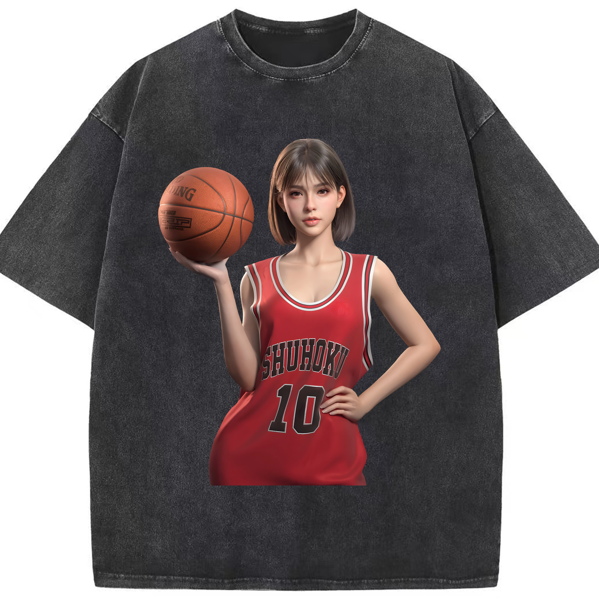 （画像用） SLAM DUNK／スラムダンク 綿100% ヴィンテージ風 半袖Tシャツ（フロントプリント）