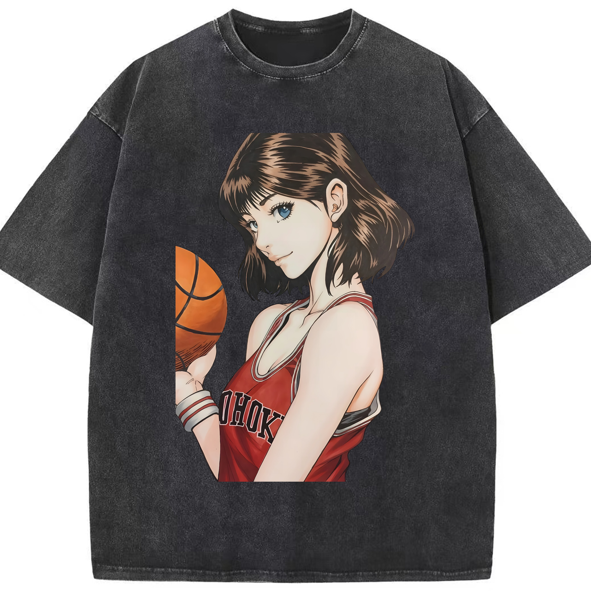 （画像用） SLAM DUNK／スラムダンク 綿100% ヴィンテージ風 半袖Tシャツ（フロントプリント）