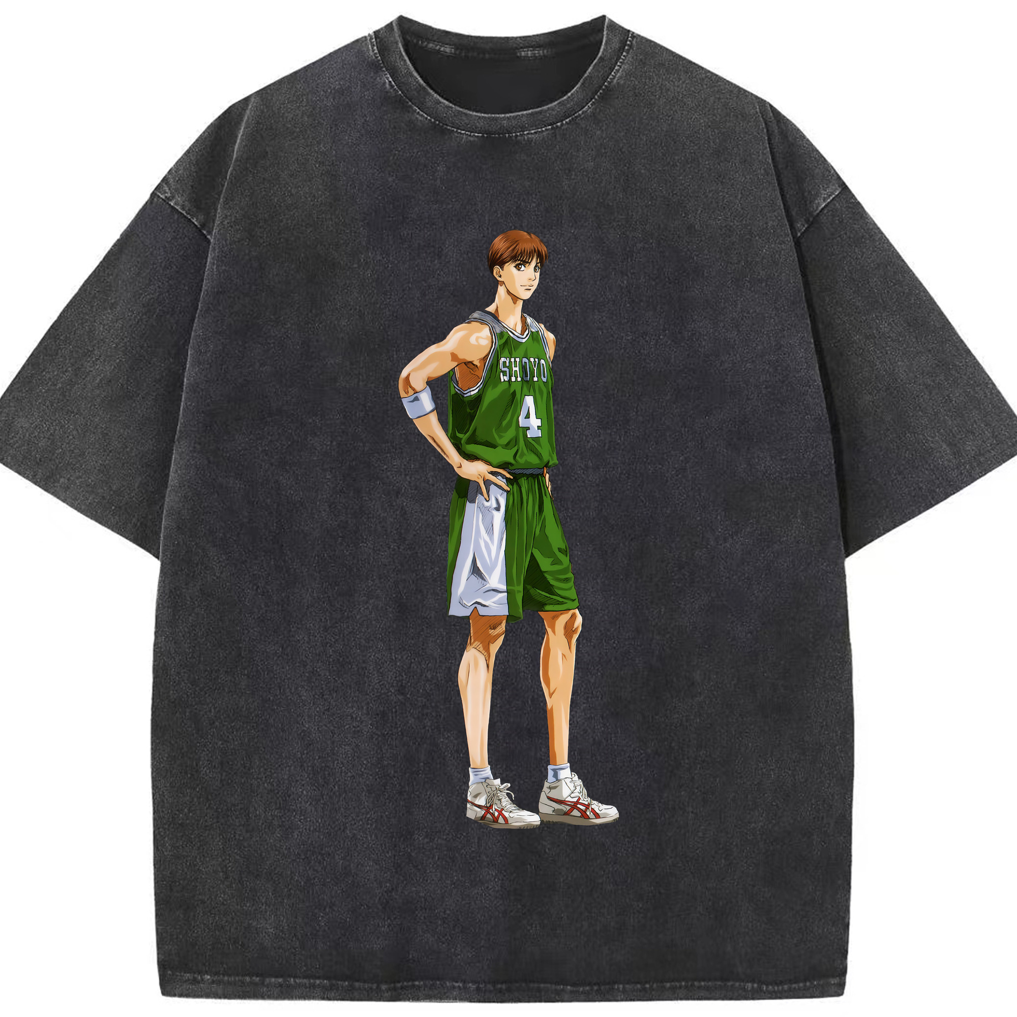 （画像用） SLAM DUNK／スラムダンク 綿100% ヴィンテージ風 半袖Tシャツ（フロントプリント）