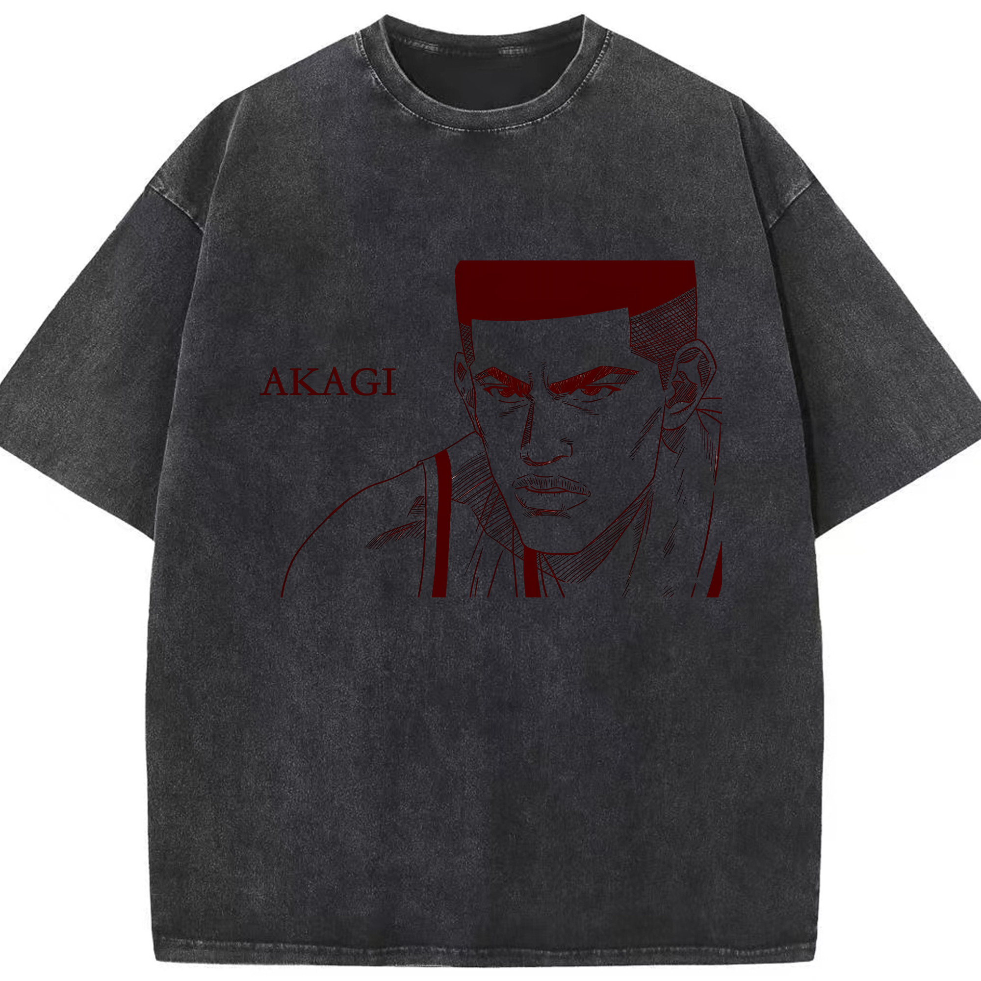 （画像用） SLAM DUNK／スラムダンク 綿100% ヴィンテージ風 半袖Tシャツ（フロントプリント）