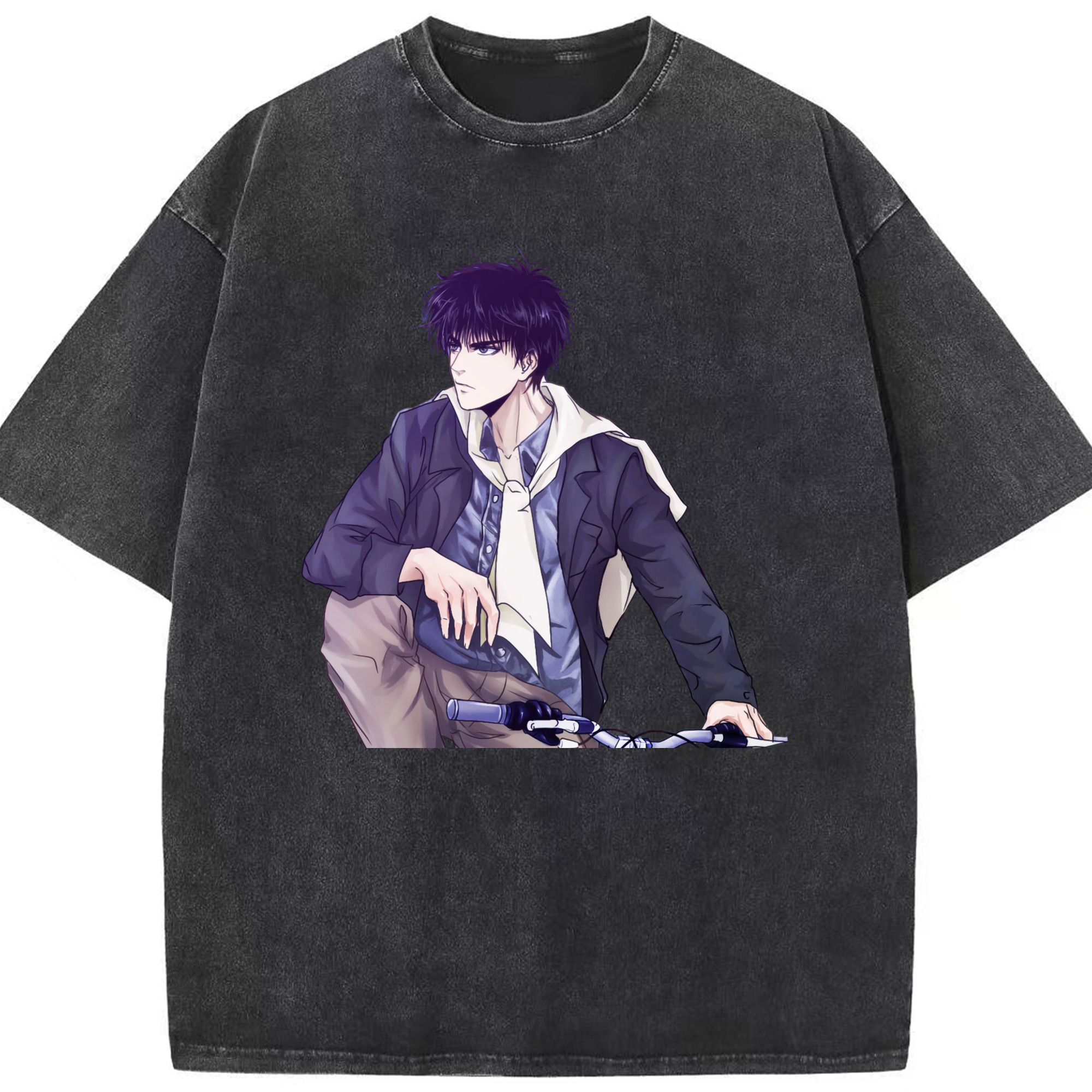 （画像用） SLAM DUNK／スラムダンク 綿100% ヴィンテージ風 半袖Tシャツ（フロントプリント）