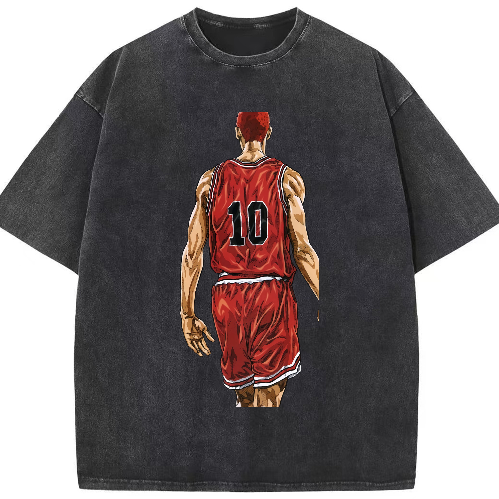 （画像用） SLAM DUNK／スラムダンク 綿100% ヴィンテージ風 半袖Tシャツ（フロントプリント）