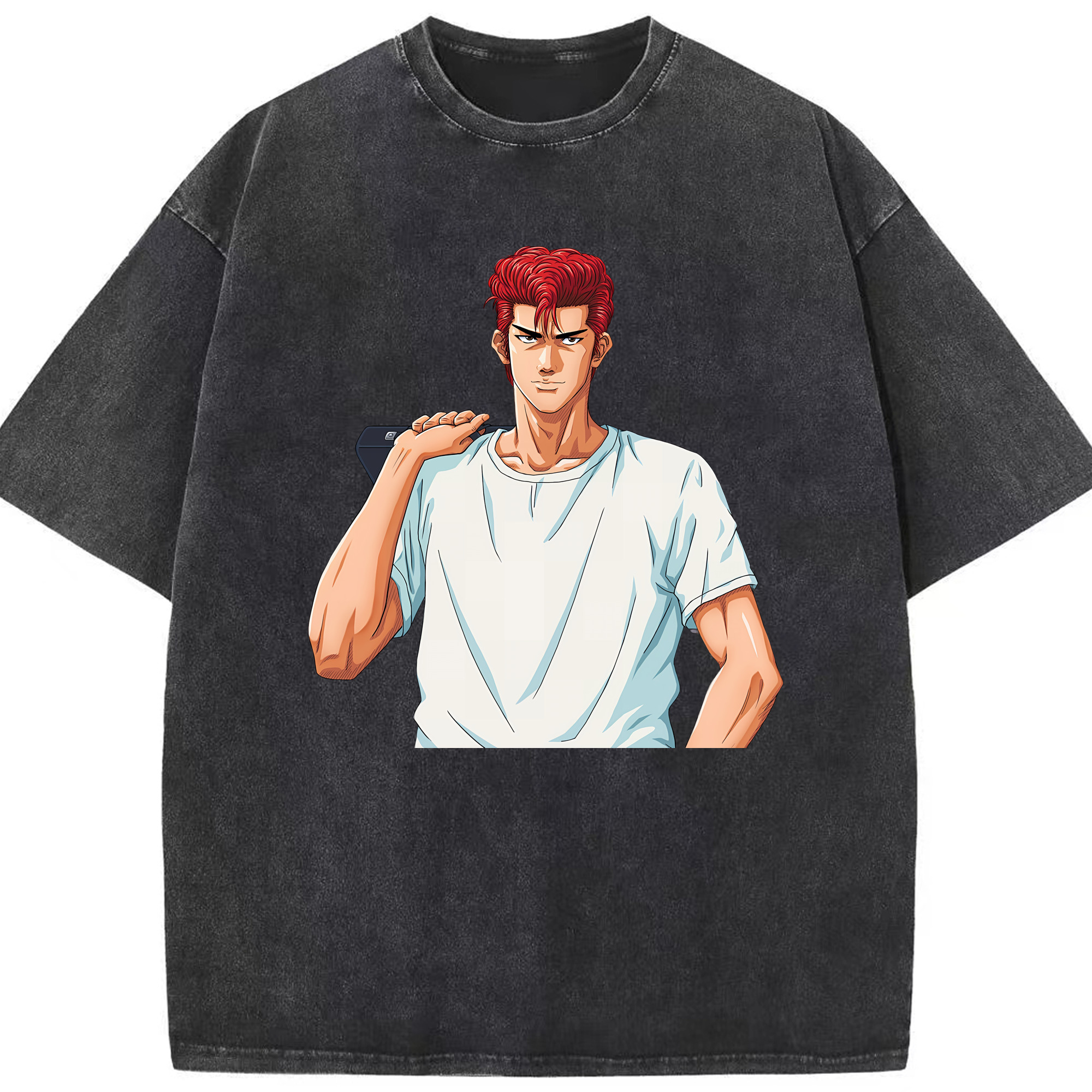 （画像用） SLAM DUNK／スラムダンク 綿100% ヴィンテージ風 半袖Tシャツ（フロントプリント）
