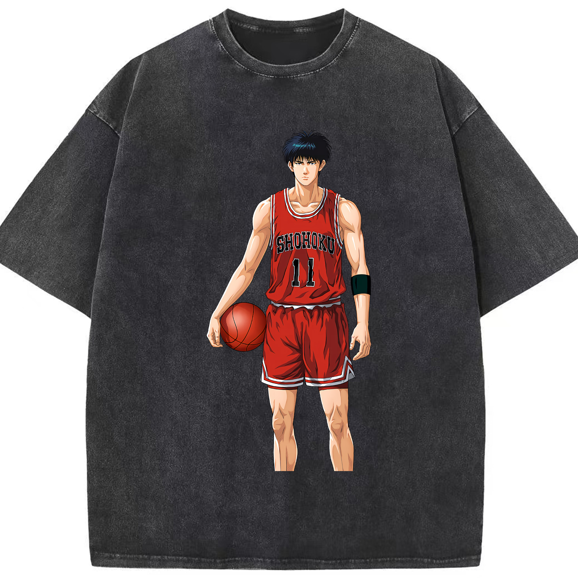 （画像用） SLAM DUNK／スラムダンク 綿100% ヴィンテージ風 半袖Tシャツ（フロントプリント）