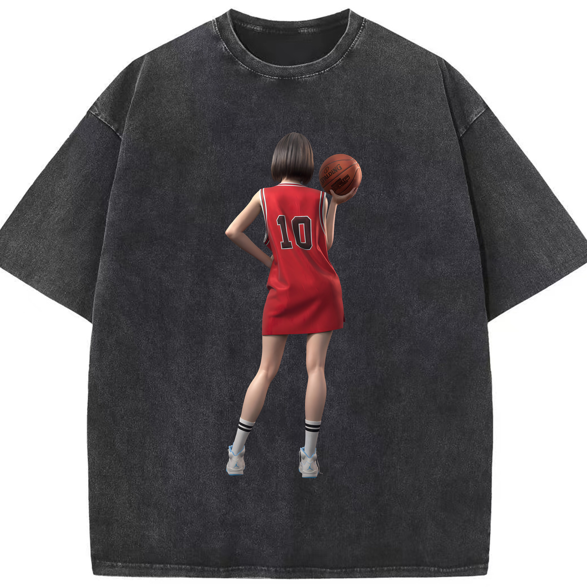 （画像用） SLAM DUNK／スラムダンク 綿100% ヴィンテージ風 半袖Tシャツ（フロントプリント）
