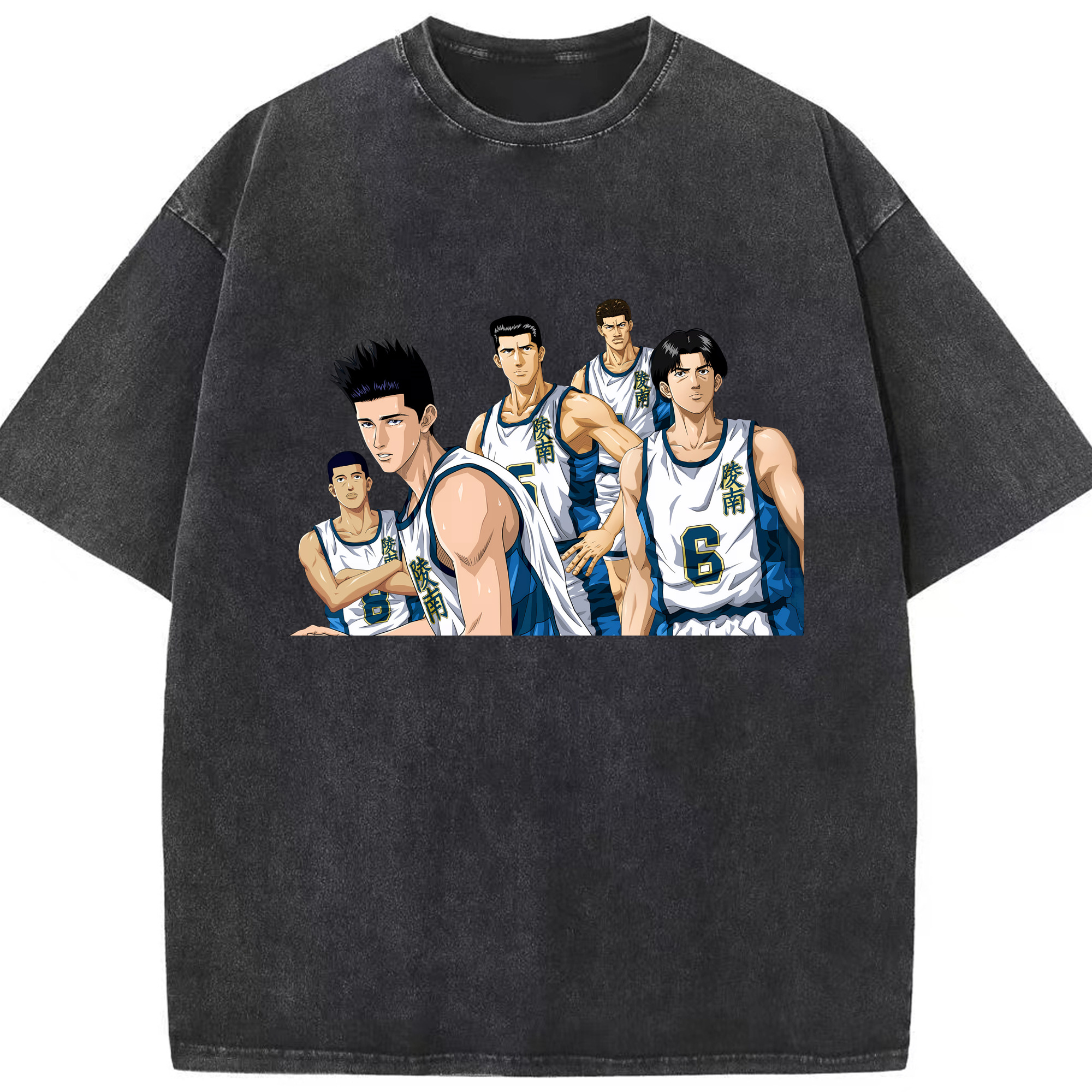 （画像用） SLAM DUNK／スラムダンク 綿100% ヴィンテージ風 半袖Tシャツ（フロントプリント）