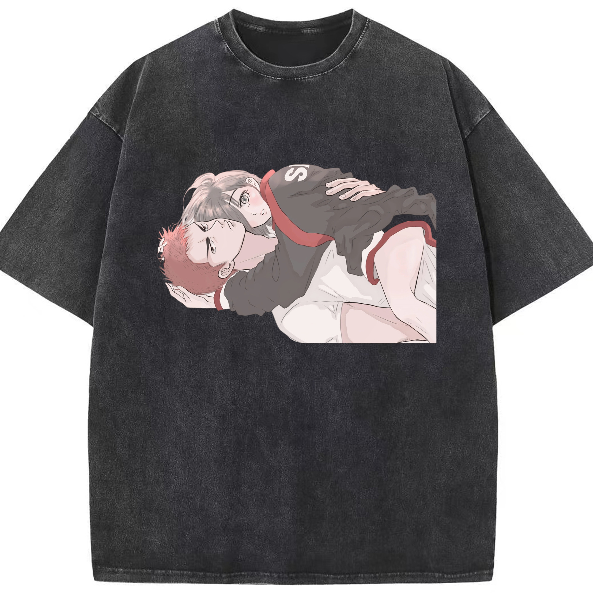 （画像用） SLAM DUNK／スラムダンク 綿100% ヴィンテージ風 半袖Tシャツ（フロントプリント）