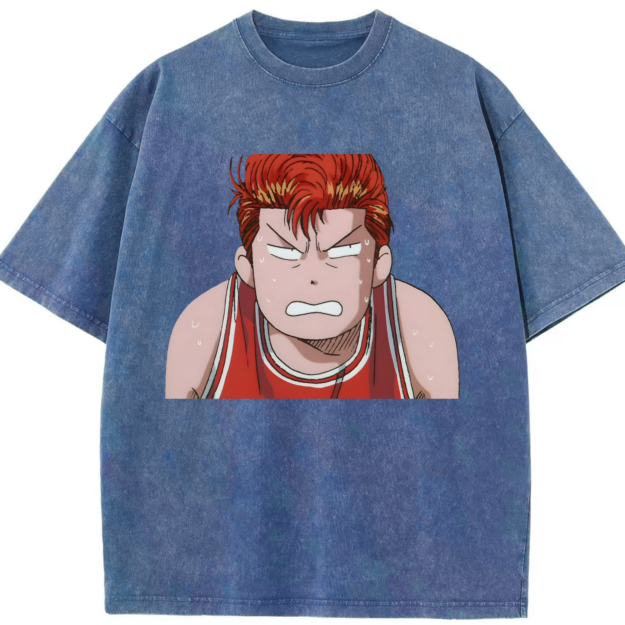 （画像用） SLAM DUNK／スラムダンク 綿100% ヴィンテージ風 半袖Tシャツ（フロントプリント）