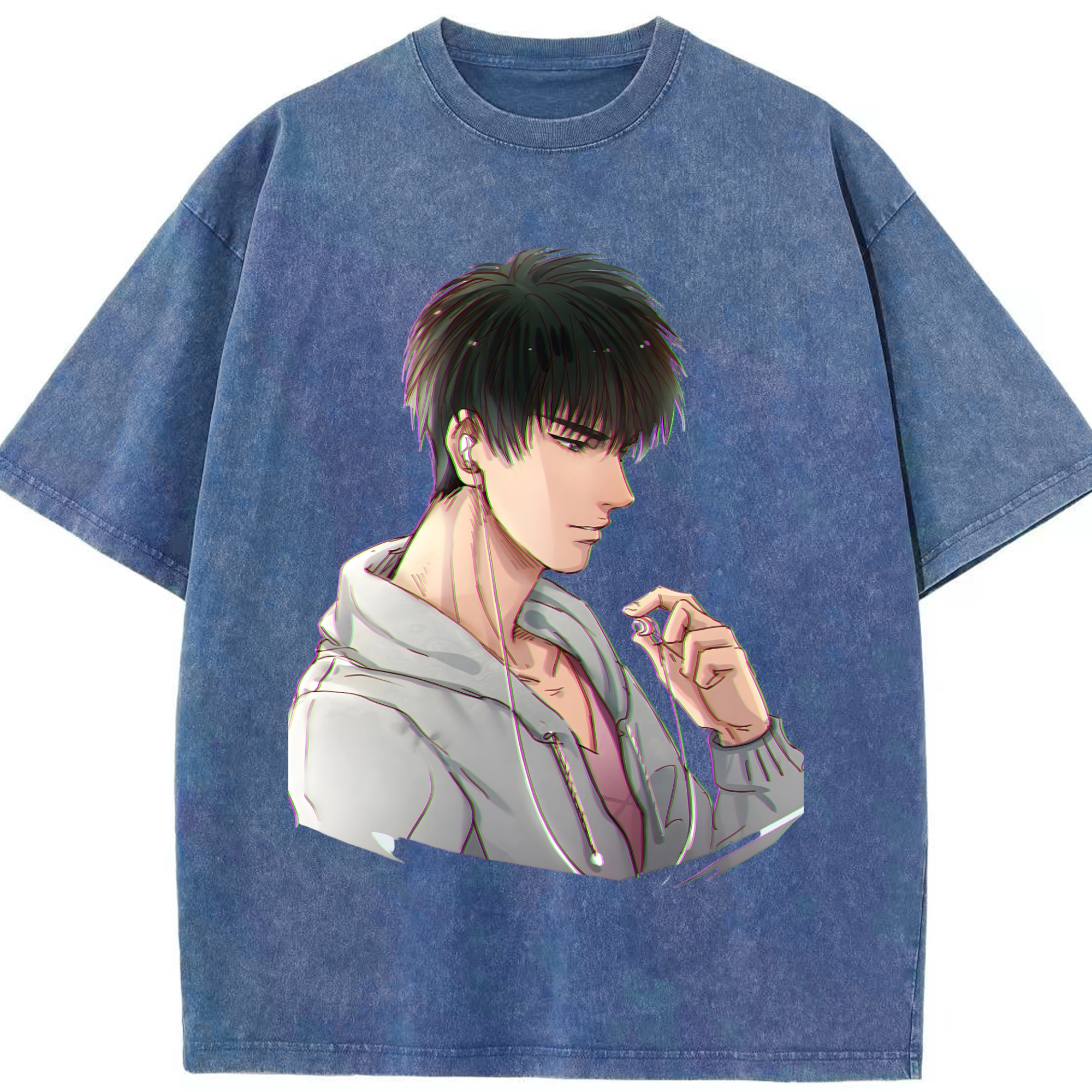 （画像用） SLAM DUNK／スラムダンク 綿100% ヴィンテージ風 半袖Tシャツ（フロントプリント）