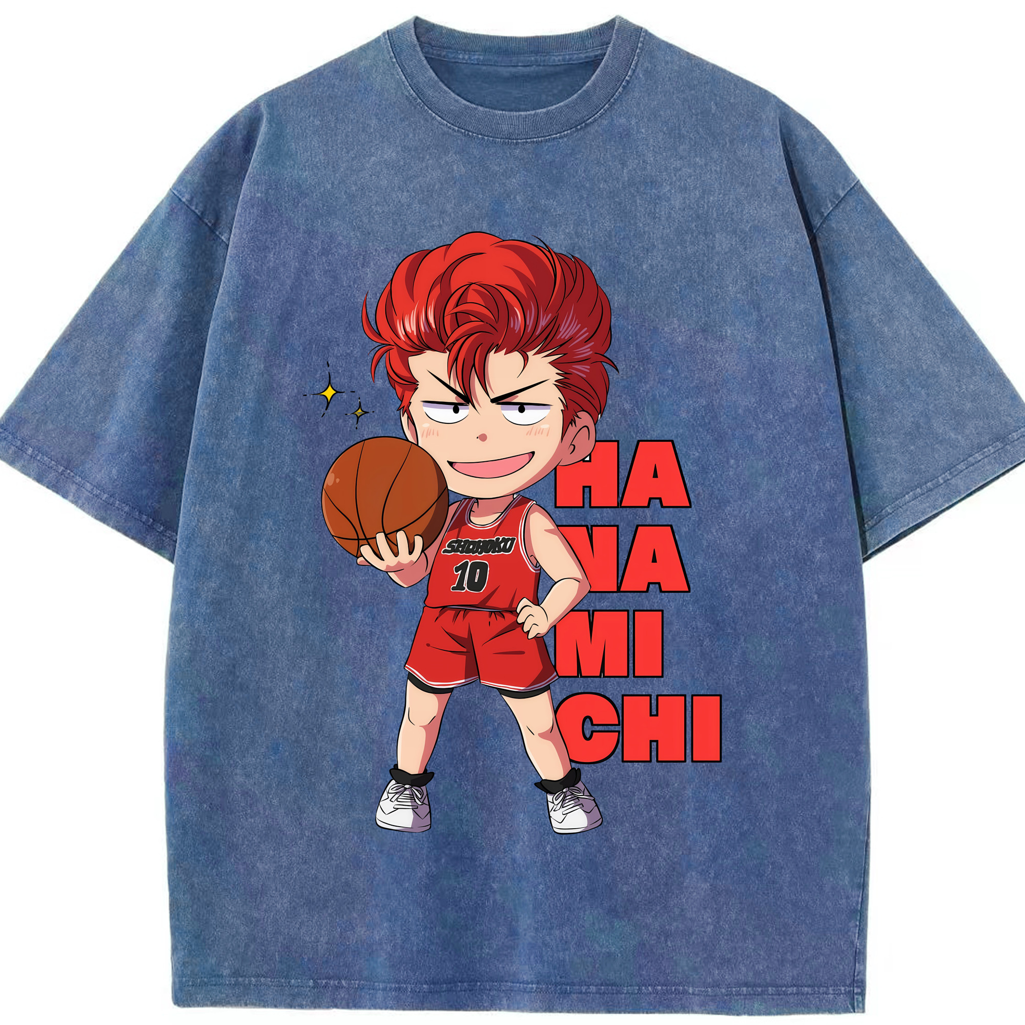 （画像用） SLAM DUNK／スラムダンク 綿100% ヴィンテージ風 半袖Tシャツ（フロントプリント）
