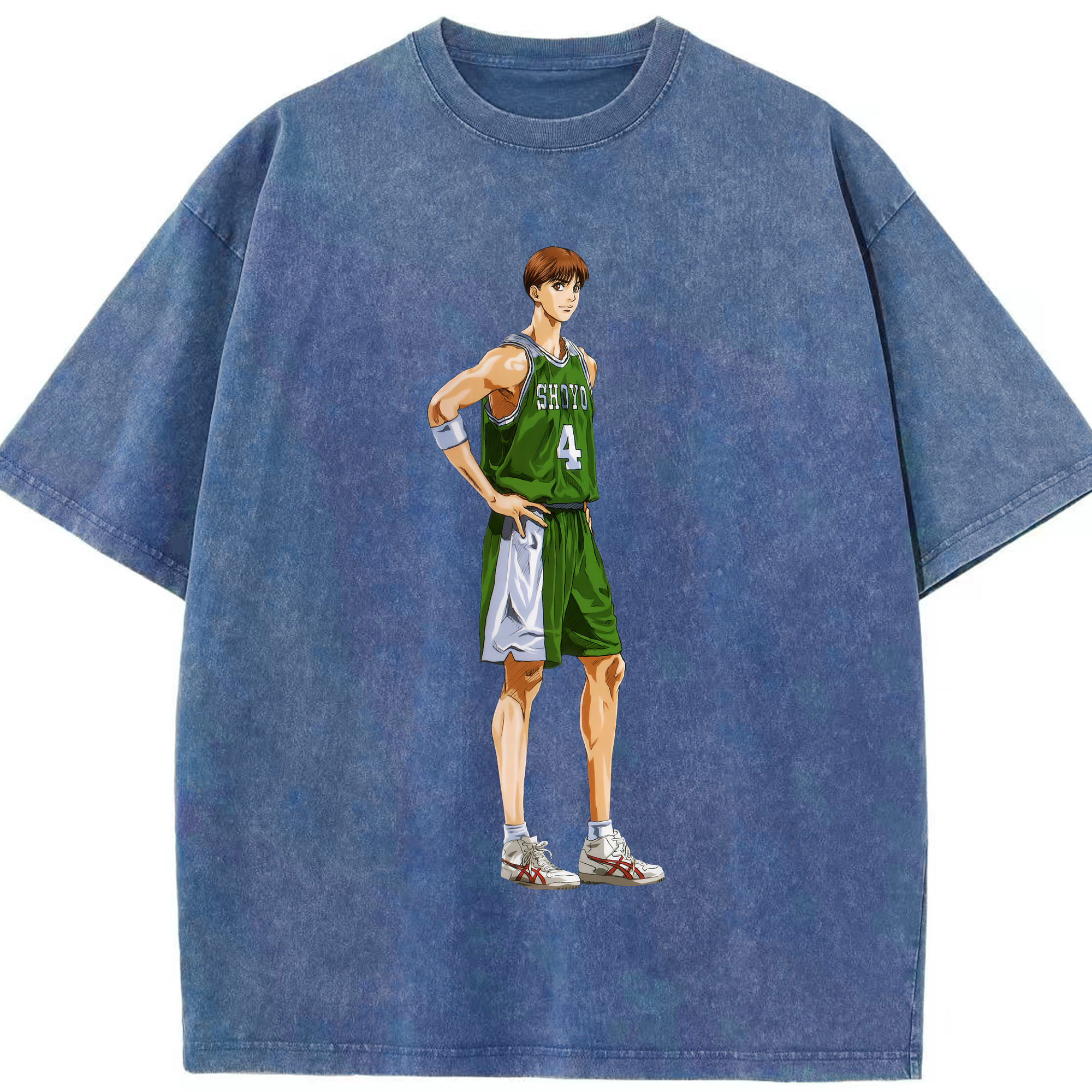 （画像用） SLAM DUNK／スラムダンク 綿100% ヴィンテージ風 半袖Tシャツ（フロントプリント）
