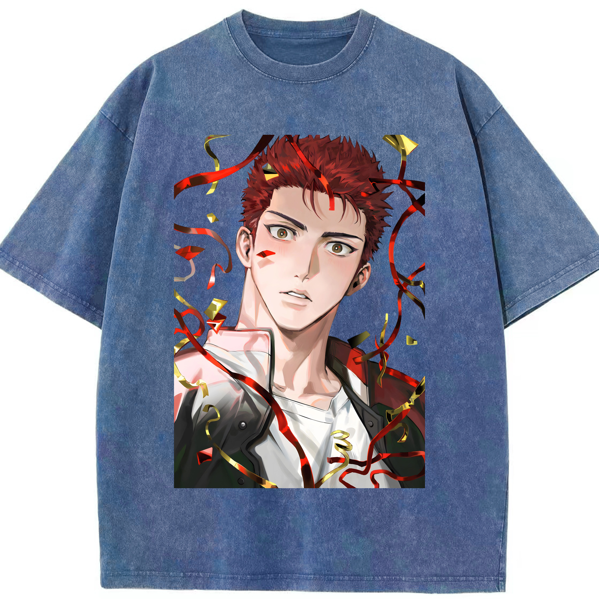 （画像用） SLAM DUNK／スラムダンク 綿100% ヴィンテージ風 半袖Tシャツ（フロントプリント）