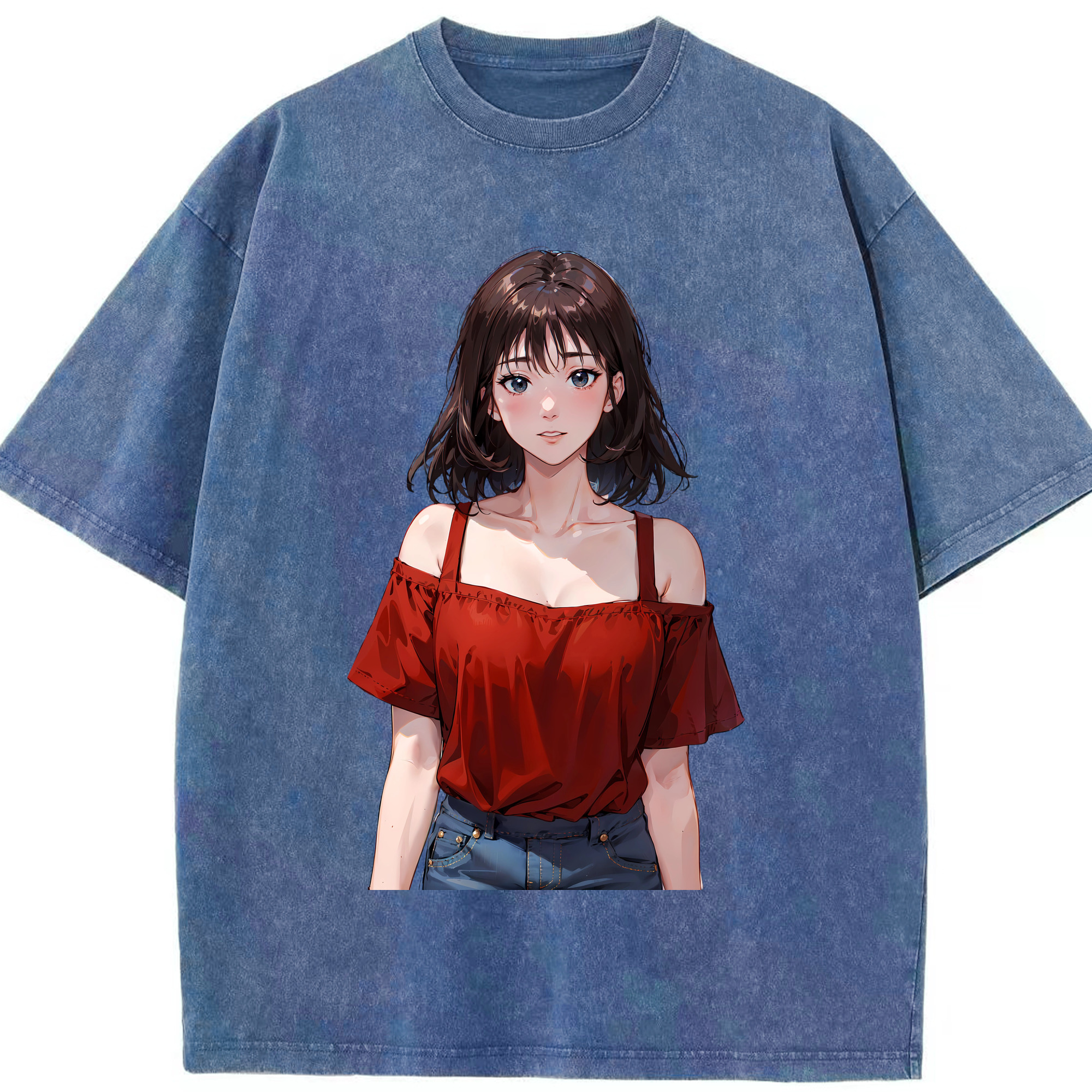 （画像用） SLAM DUNK／スラムダンク 綿100% ヴィンテージ風 半袖Tシャツ（フロントプリント）