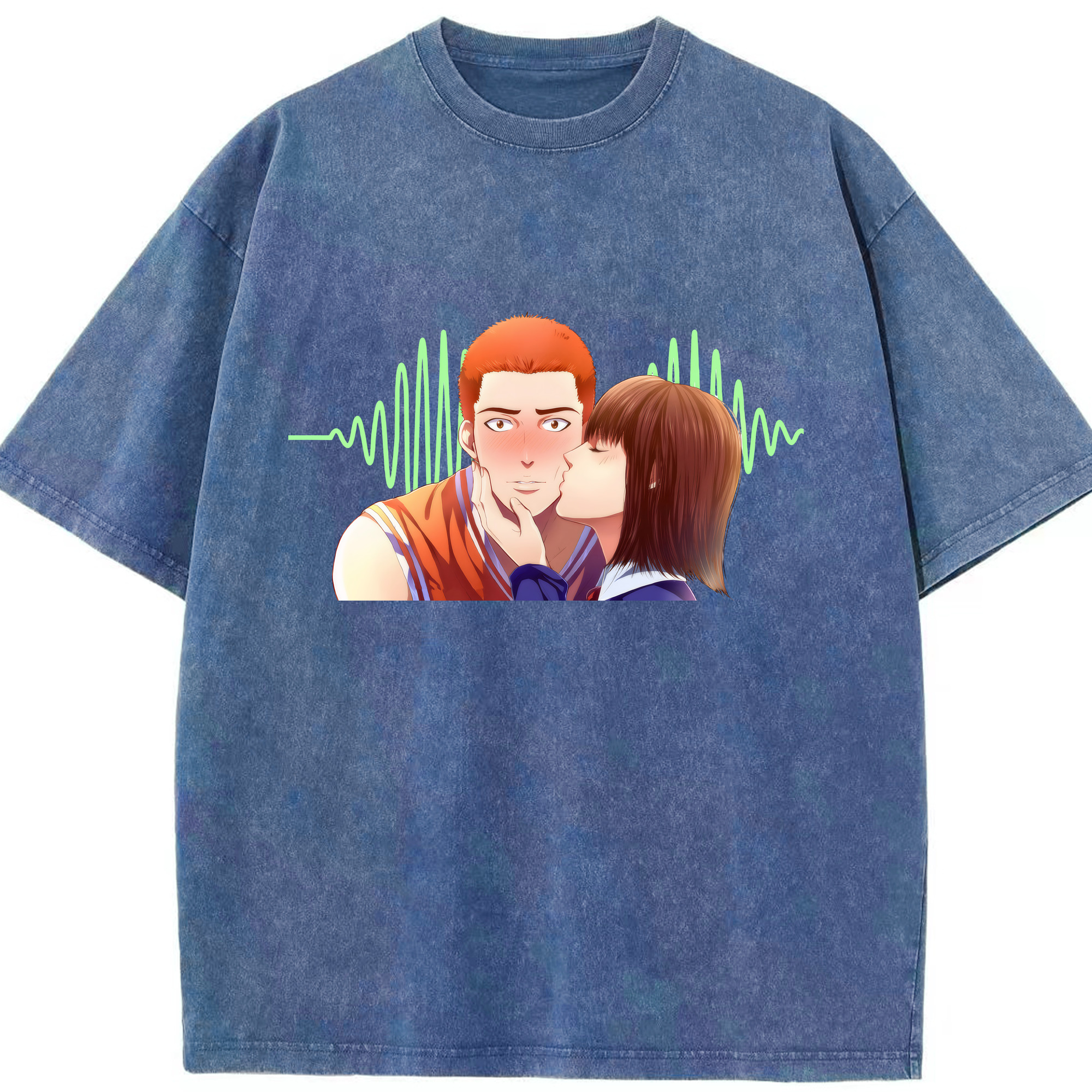 （画像用） SLAM DUNK／スラムダンク 綿100% ヴィンテージ風 半袖Tシャツ（フロントプリント）