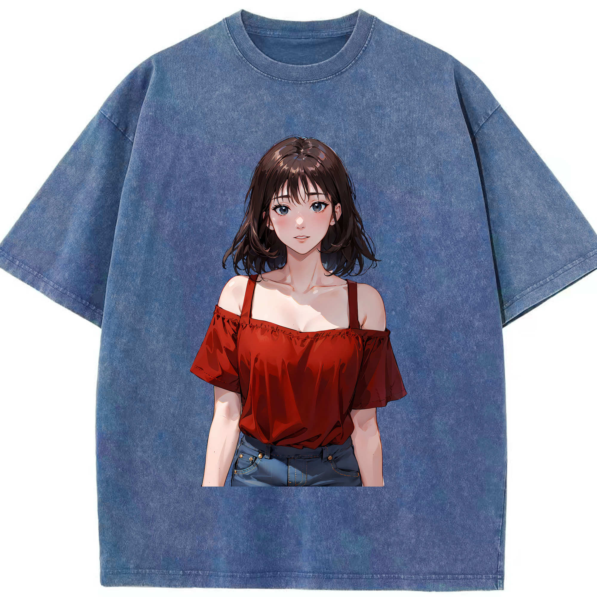 （画像用） SLAM DUNK／スラムダンク 綿100% ヴィンテージ風 半袖Tシャツ（フロントプリント）