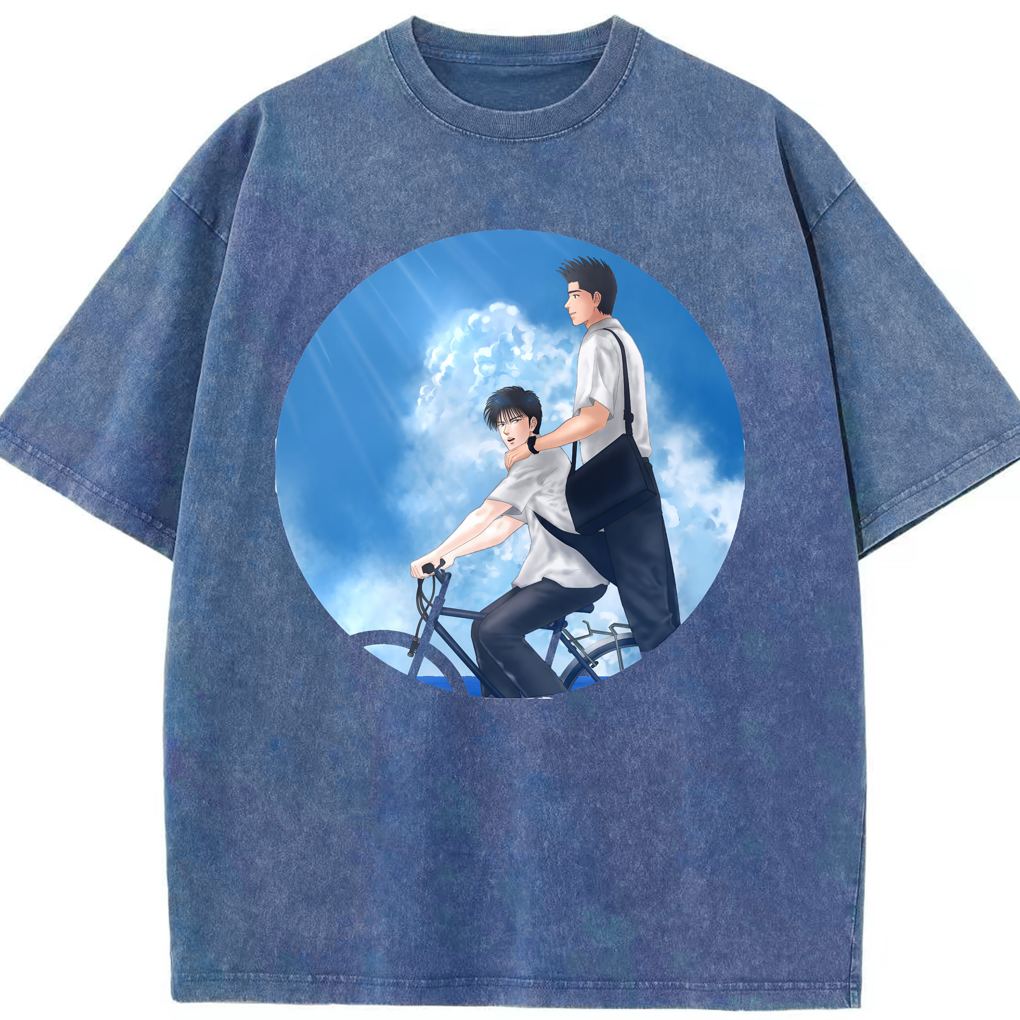 （画像用） SLAM DUNK／スラムダンク 綿100% ヴィンテージ風 半袖Tシャツ（フロントプリント）