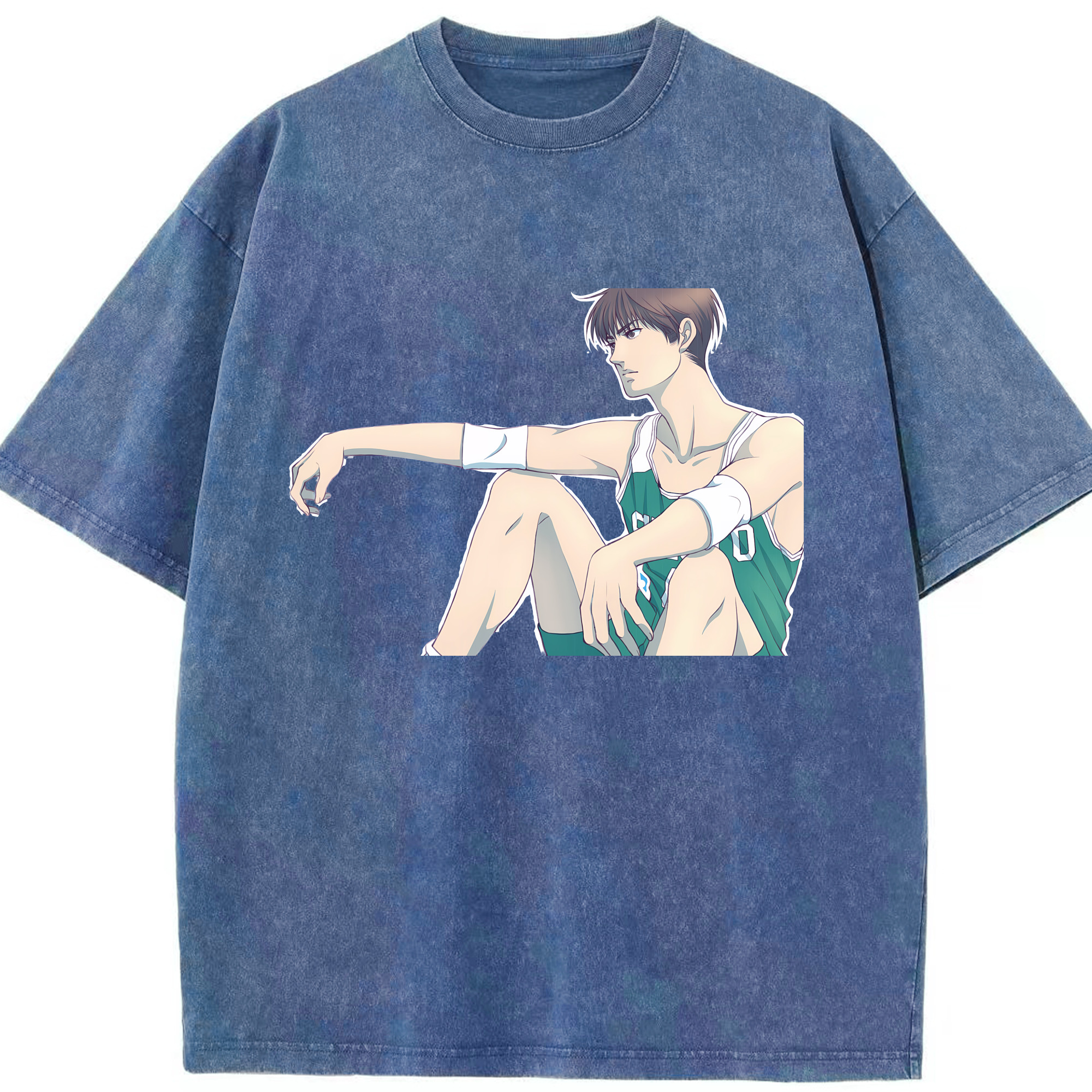 （画像用） SLAM DUNK／スラムダンク 綿100% ヴィンテージ風 半袖Tシャツ（フロントプリント）