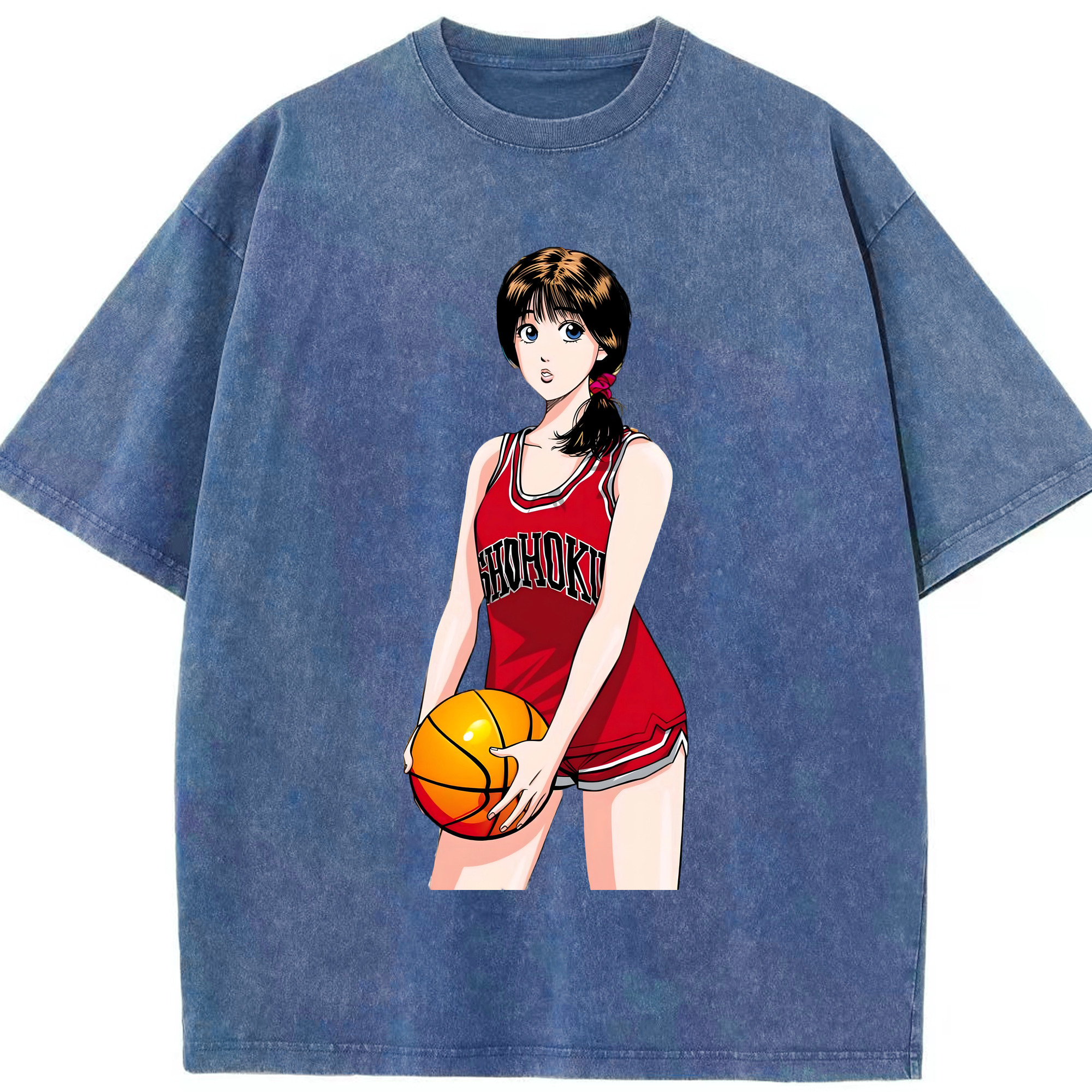 （画像用） SLAM DUNK／スラムダンク 綿100% ヴィンテージ風 半袖Tシャツ（フロントプリント）