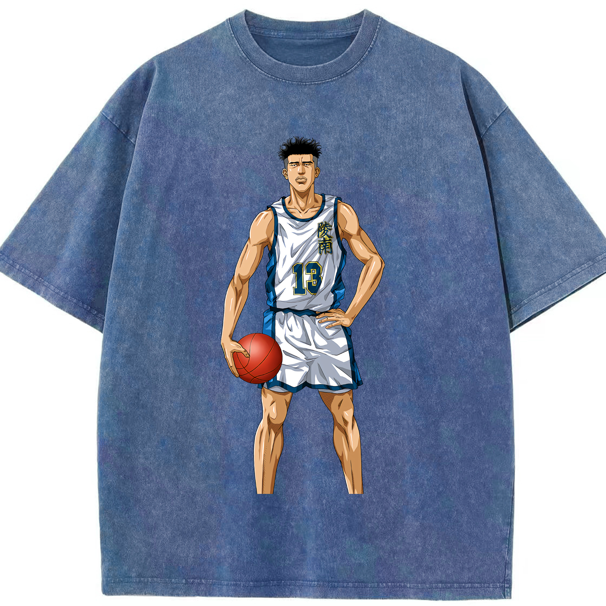 （画像用） SLAM DUNK／スラムダンク 綿100% ヴィンテージ風 半袖Tシャツ（フロントプリント）
