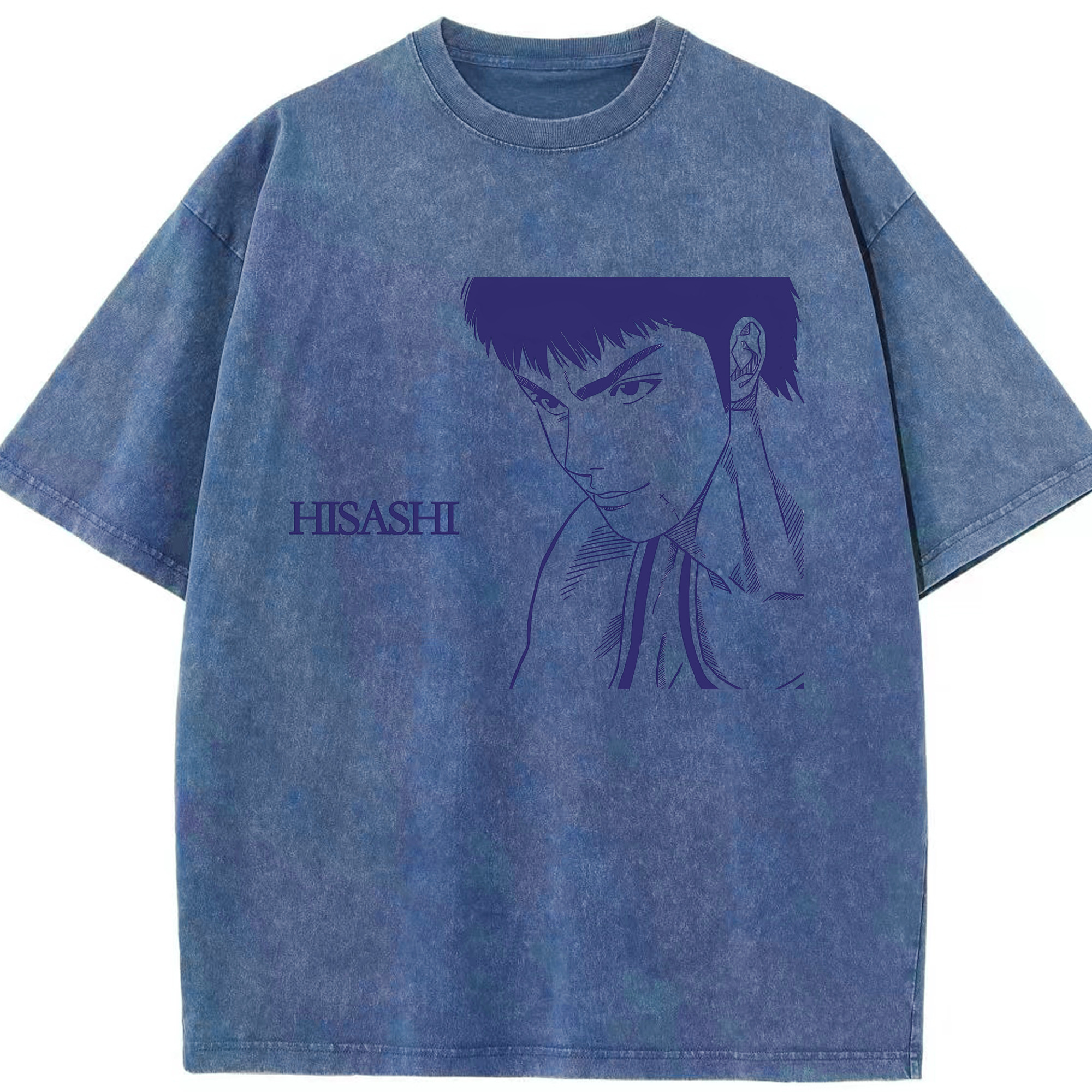 （画像用） SLAM DUNK／スラムダンク 綿100% ヴィンテージ風 半袖Tシャツ（フロントプリント）