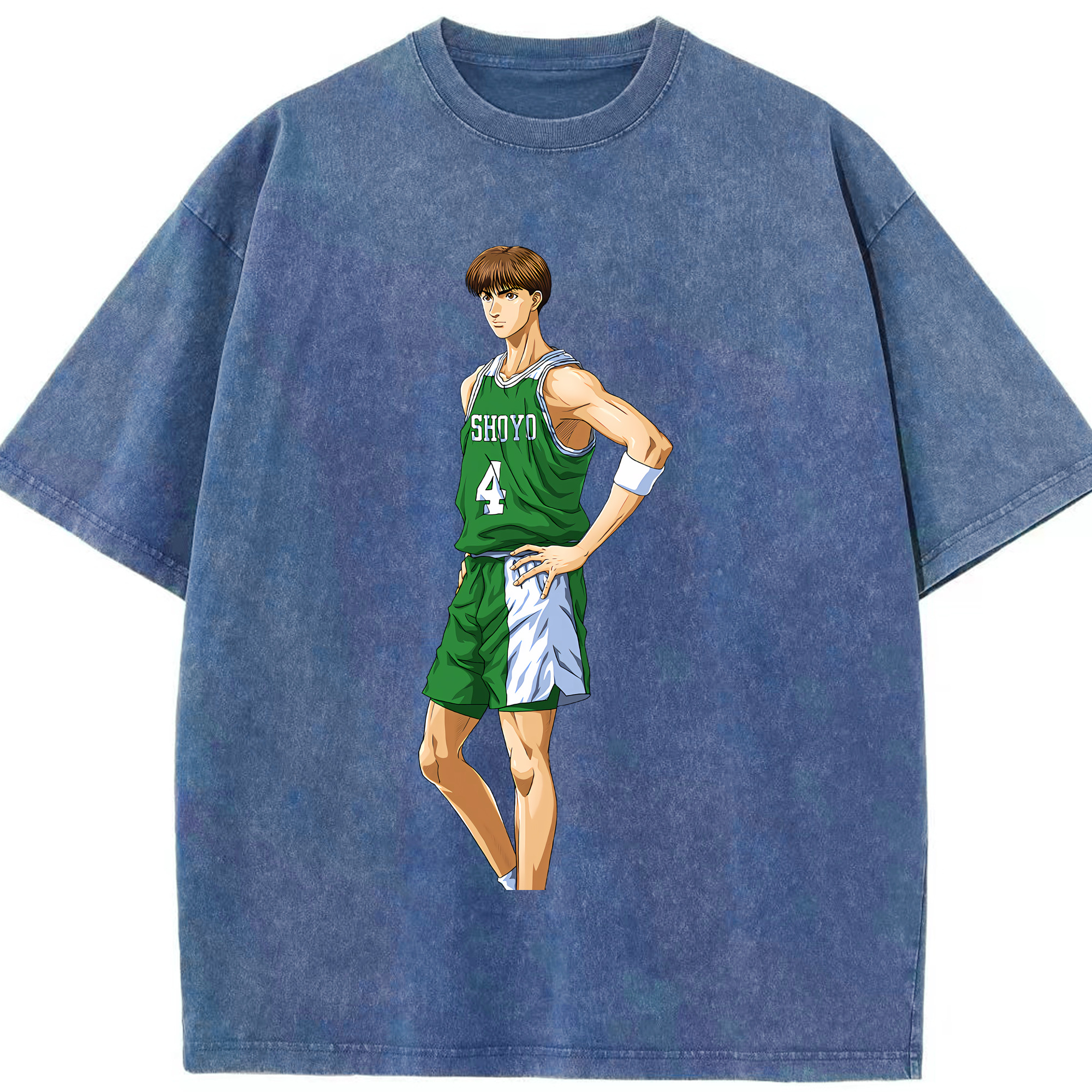 （画像用） SLAM DUNK／スラムダンク 綿100% ヴィンテージ風 半袖Tシャツ（フロントプリント）
