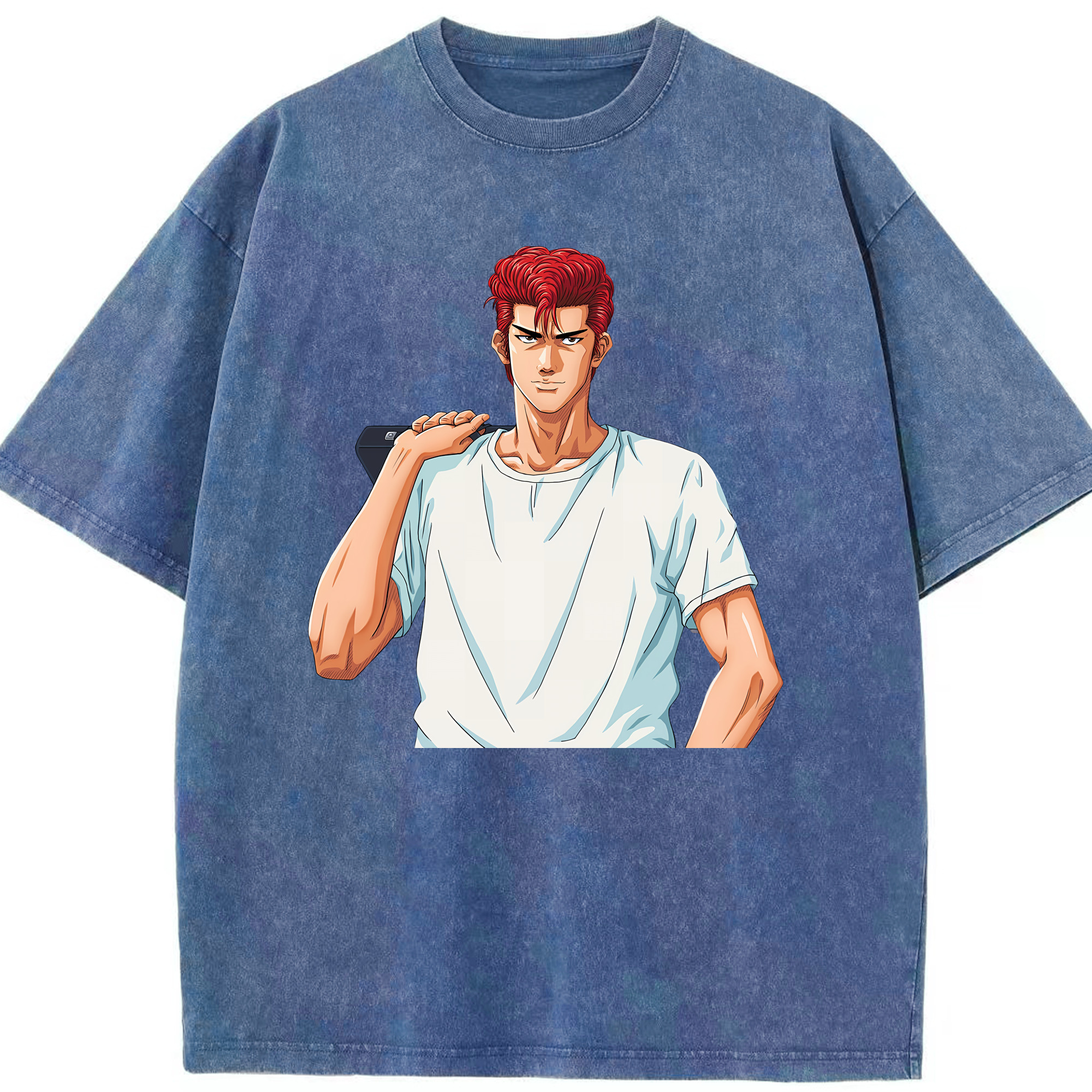 （画像用） SLAM DUNK／スラムダンク 綿100% ヴィンテージ風 半袖Tシャツ（フロントプリント）