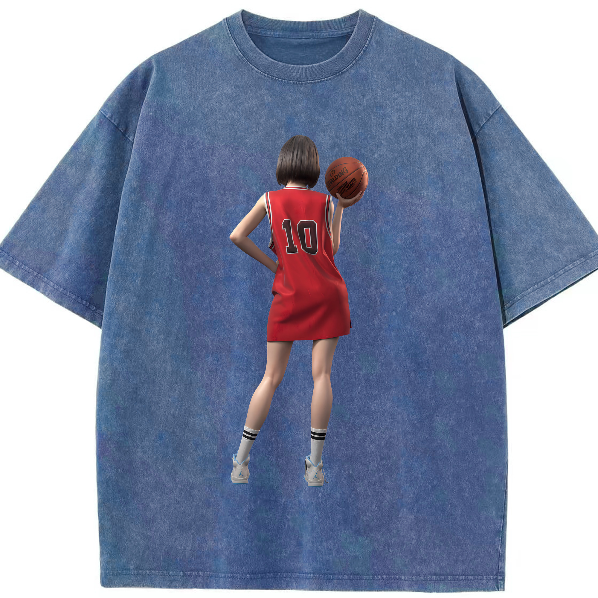 （画像用） SLAM DUNK／スラムダンク 綿100% ヴィンテージ風 半袖Tシャツ（フロントプリント）