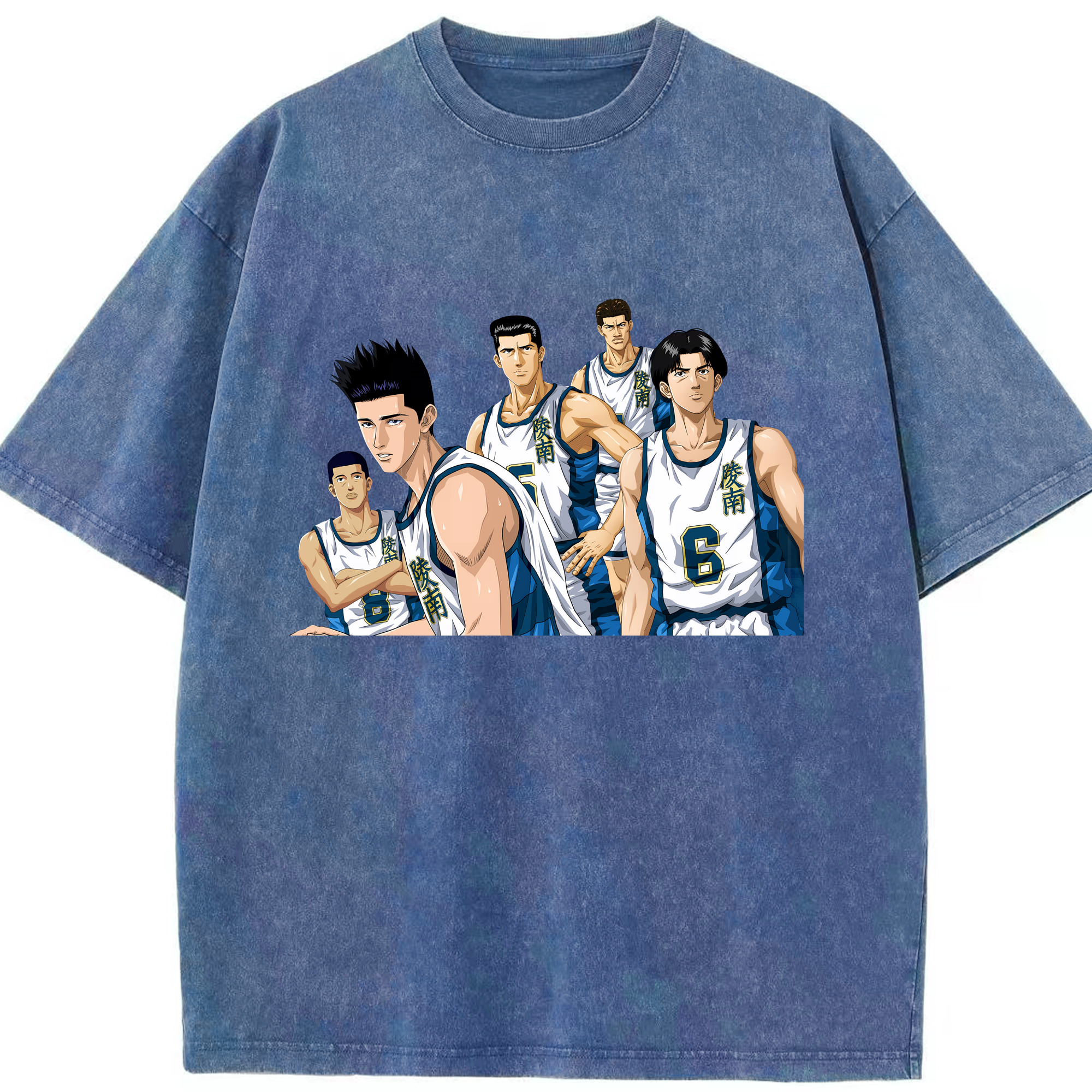 （画像用） SLAM DUNK／スラムダンク 綿100% ヴィンテージ風 半袖Tシャツ（フロントプリント）