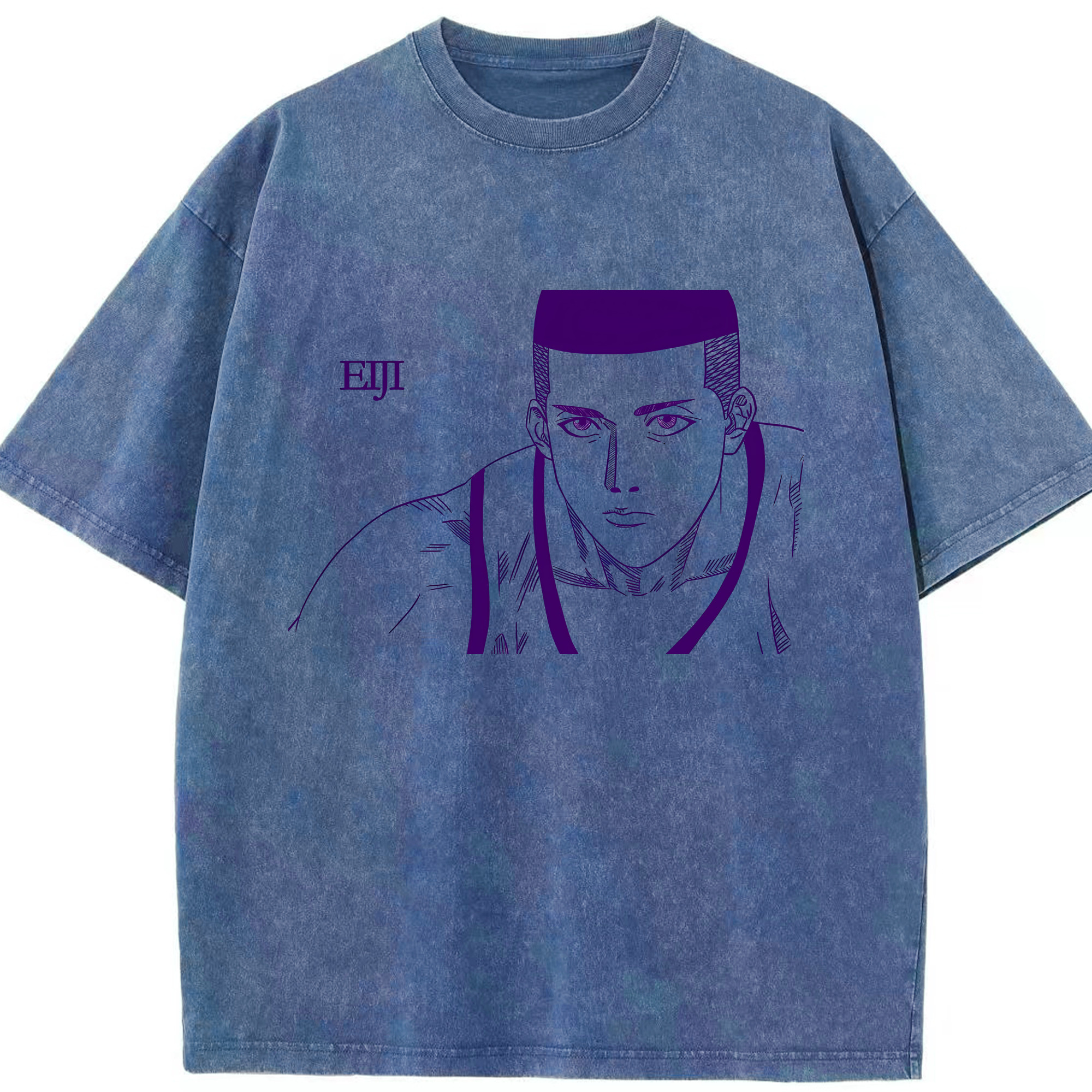 （画像用） SLAM DUNK／スラムダンク 綿100% ヴィンテージ風 半袖Tシャツ（フロントプリント）