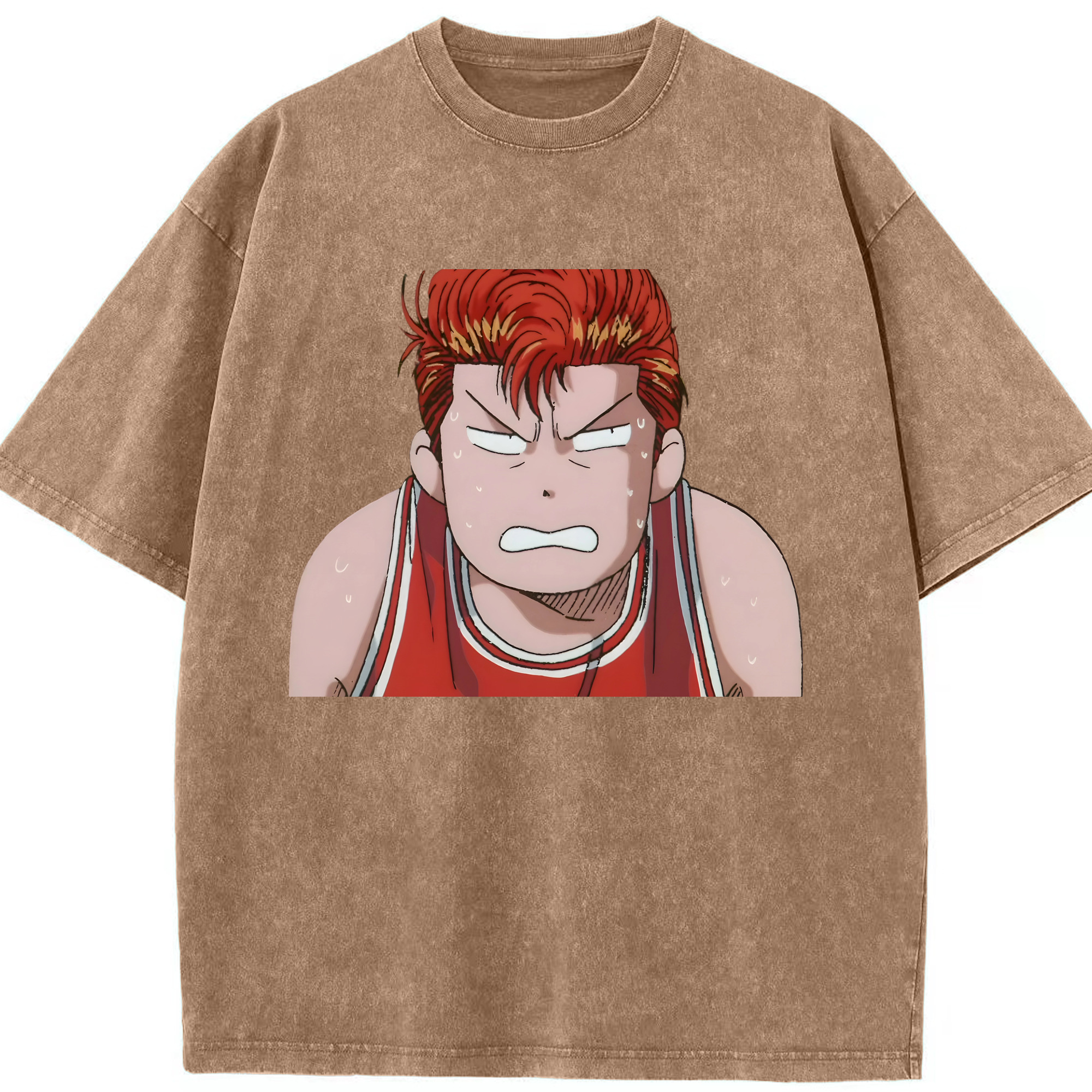 （画像用） SLAM DUNK／スラムダンク 綿100% ヴィンテージ風 半袖Tシャツ（フロントプリント）