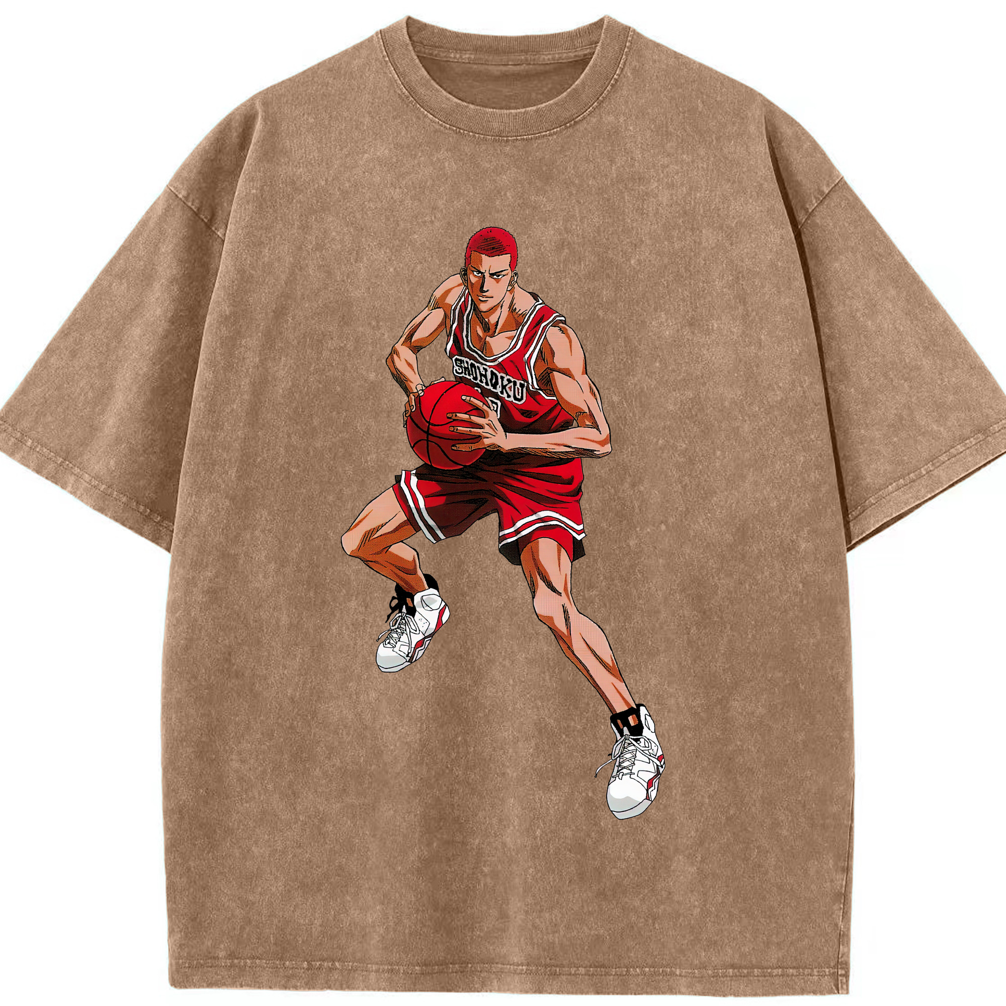 （画像用） SLAM DUNK／スラムダンク 綿100% ヴィンテージ風 半袖Tシャツ（フロントプリント）