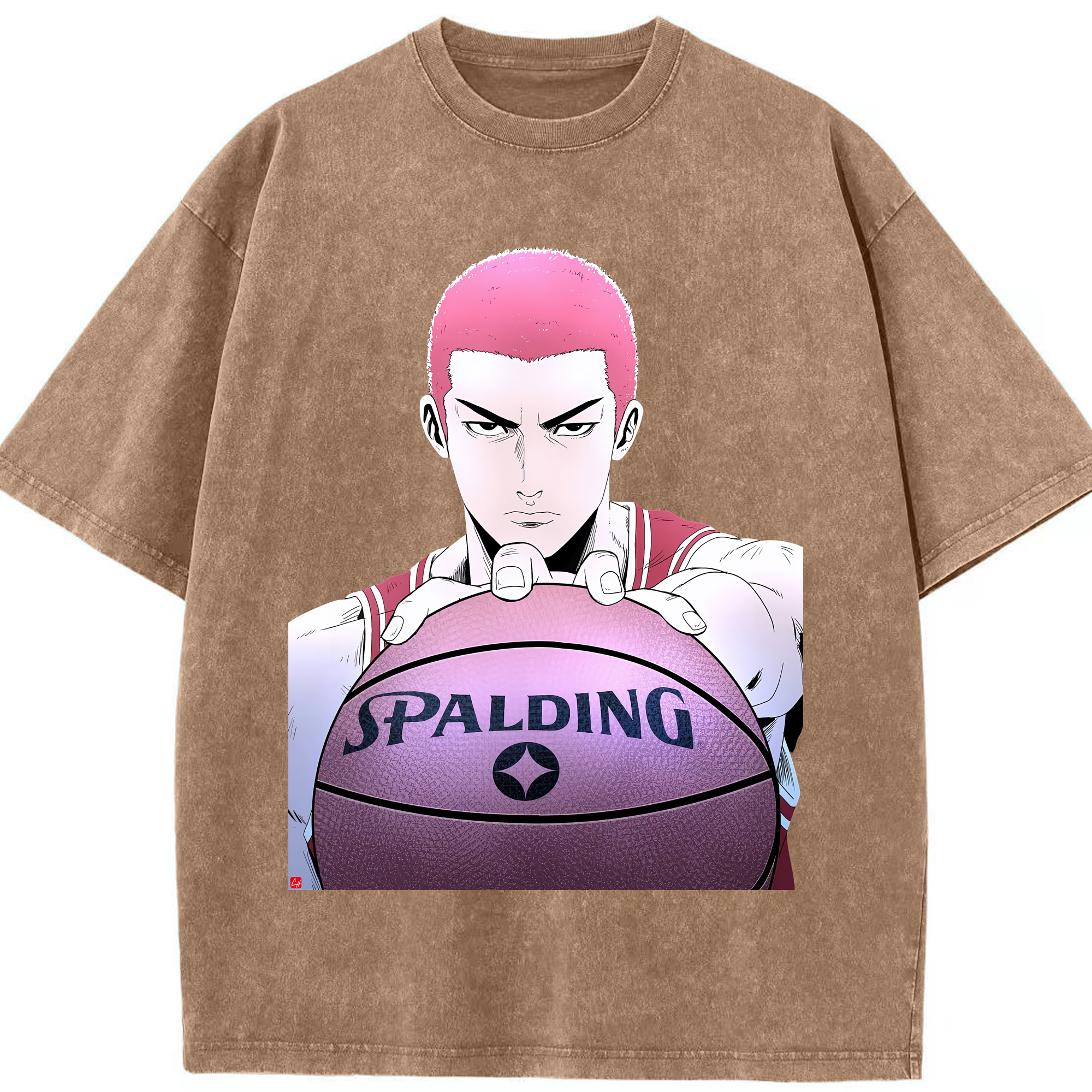 （画像用） SLAM DUNK／スラムダンク 綿100% ヴィンテージ風 半袖Tシャツ（フロントプリント）