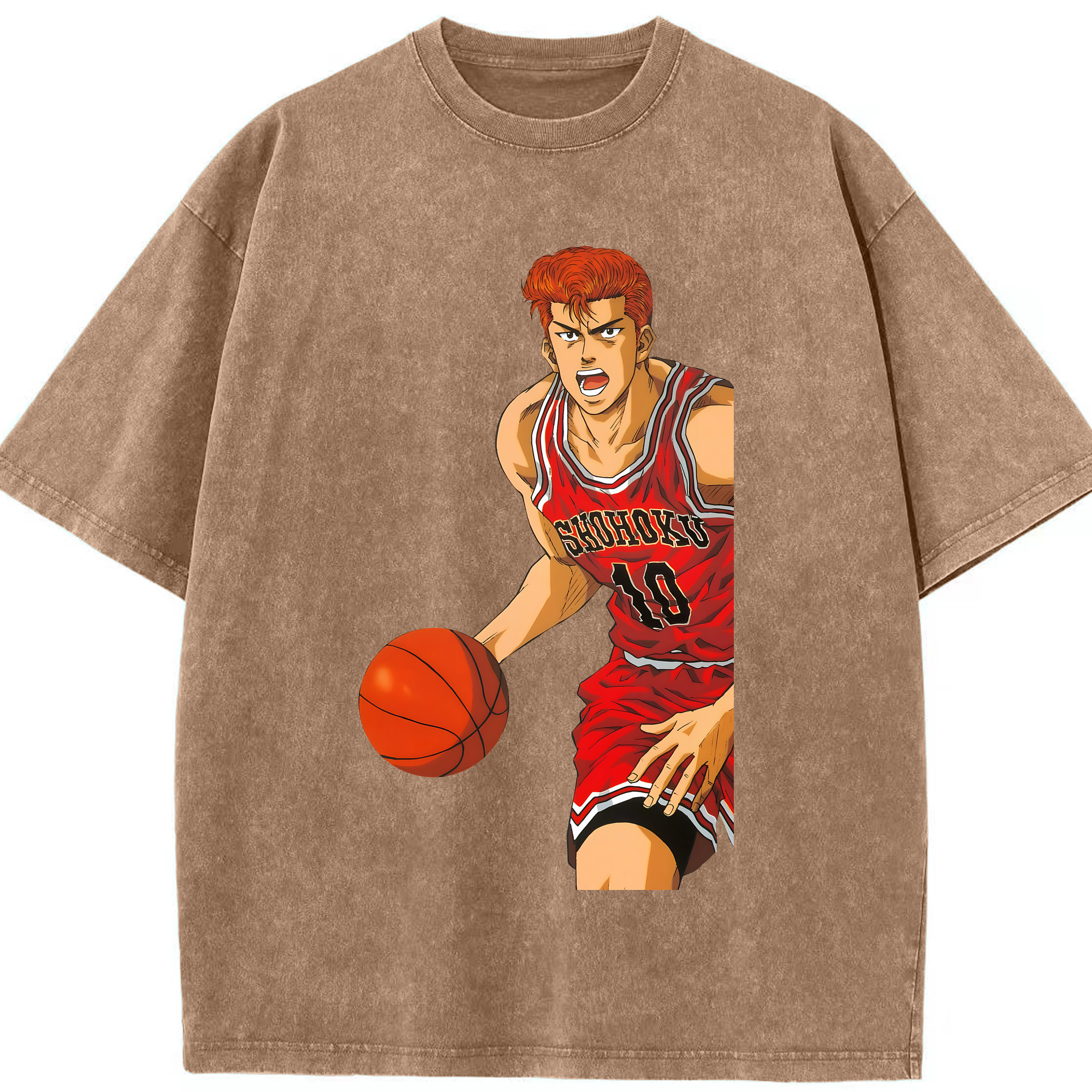 （画像用） SLAM DUNK／スラムダンク 綿100% ヴィンテージ風 半袖Tシャツ（フロントプリント）